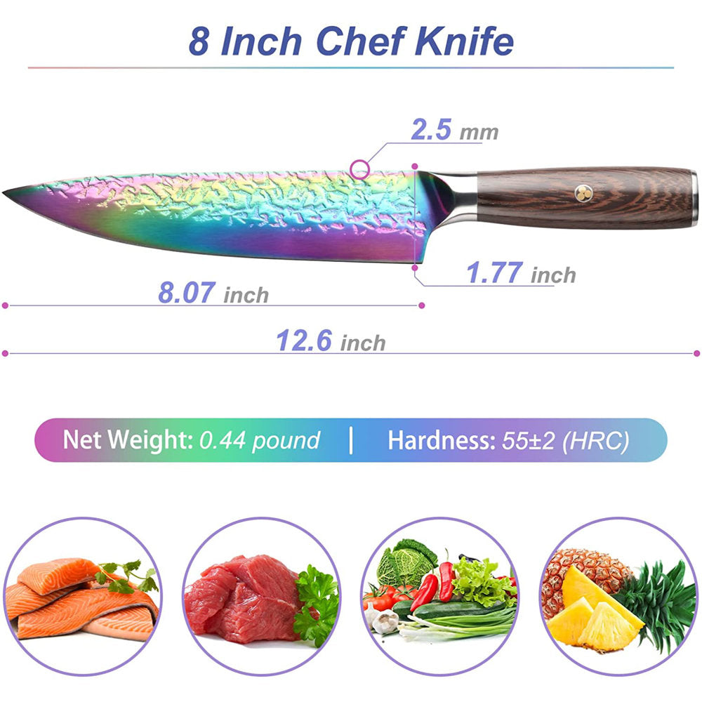 Chef knife kitchen forged sharp paring knife with ergonomic handle professional