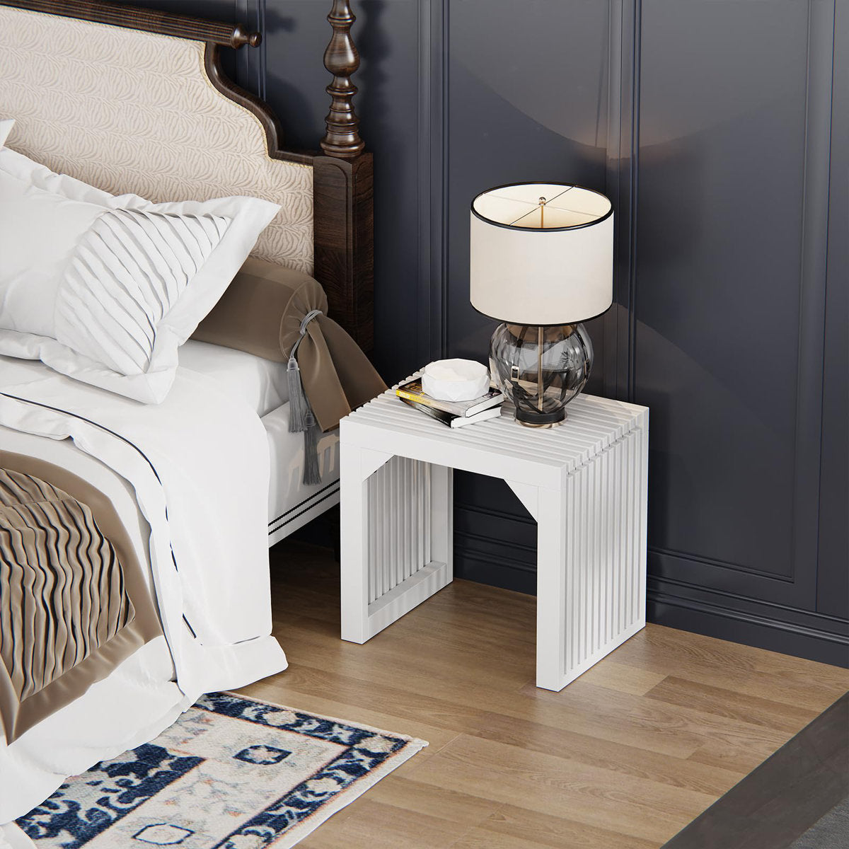 Rectangle Solid Wood Farmhouse Console Table