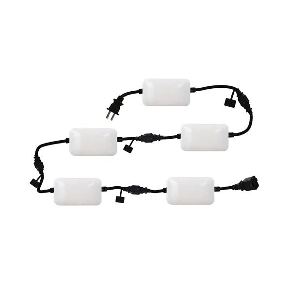 GT-421CP 50 ft. 50-Watt 5 Adjustable Light Heads White Strip Linkable Light Fixture 17.72 in. x 11.81 in. x 12.99 in. (2-Pack)