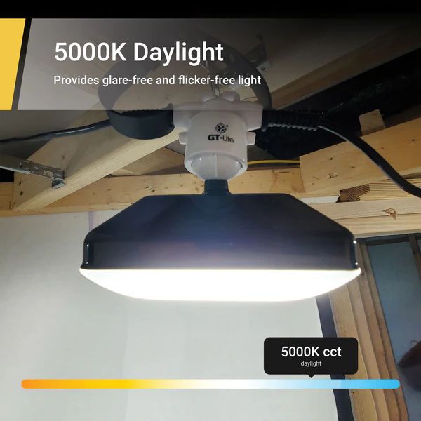 GT-421CP 50 ft. 50-Watt 5 Adjustable Light Heads White Strip Linkable Light Fixture 17.72 in. x 11.81 in. x 12.99 in. (2-Pack)