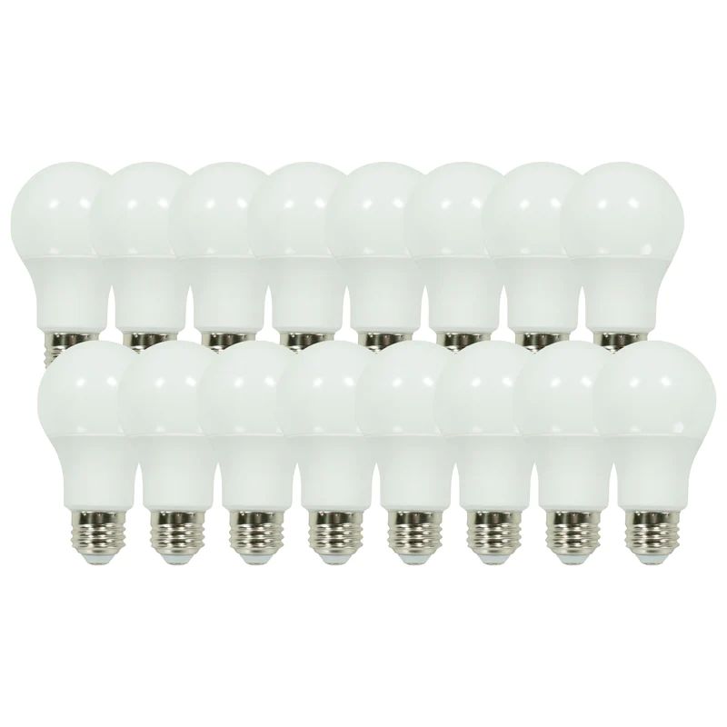 100-Watt Equivalent A19 3-Way LED Light Bulb 3500K in Bright White by a Switch to Adjust, A Bulb Included (16-Pack)