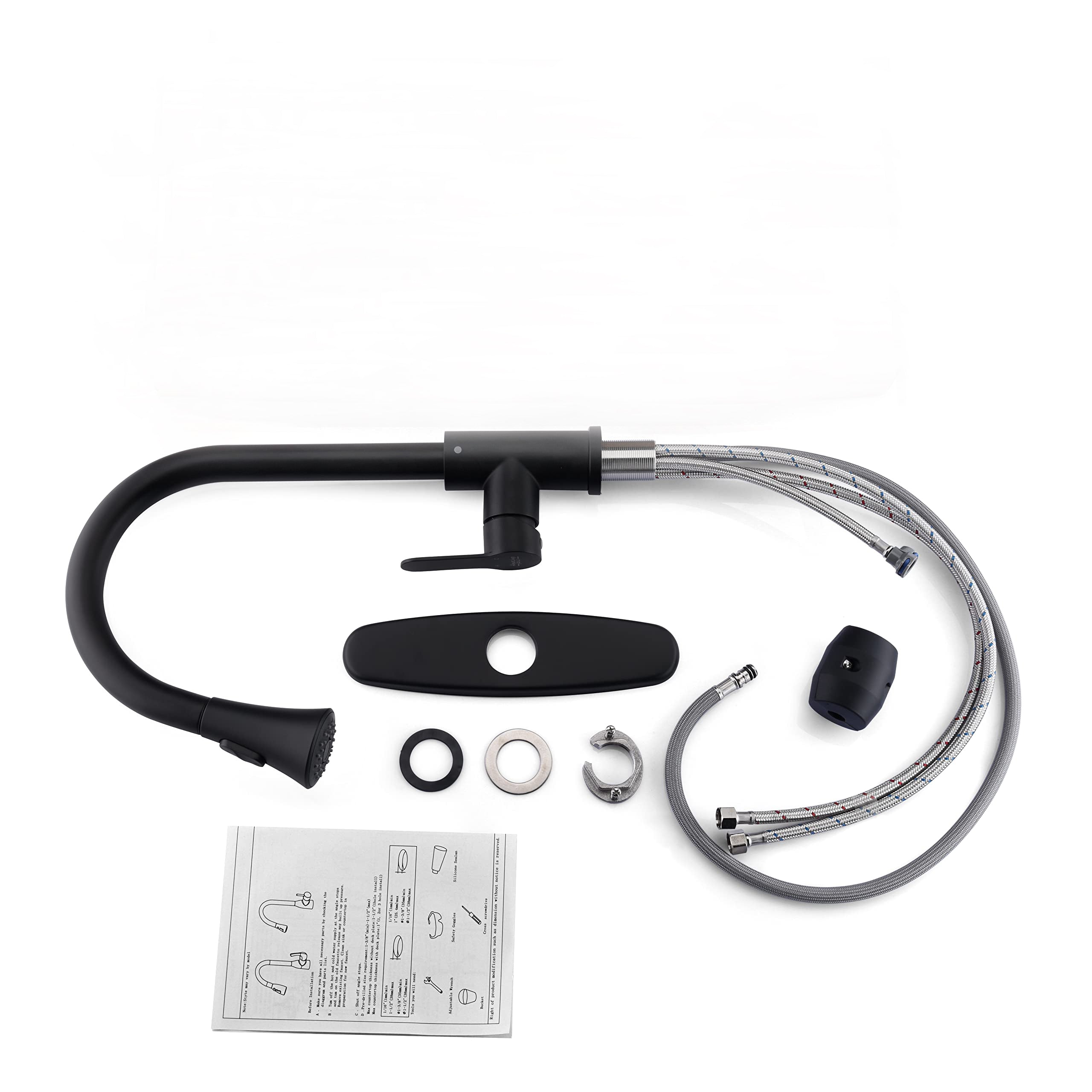 Kitchen Faucet with Pull Down Sprayer 2 Modes