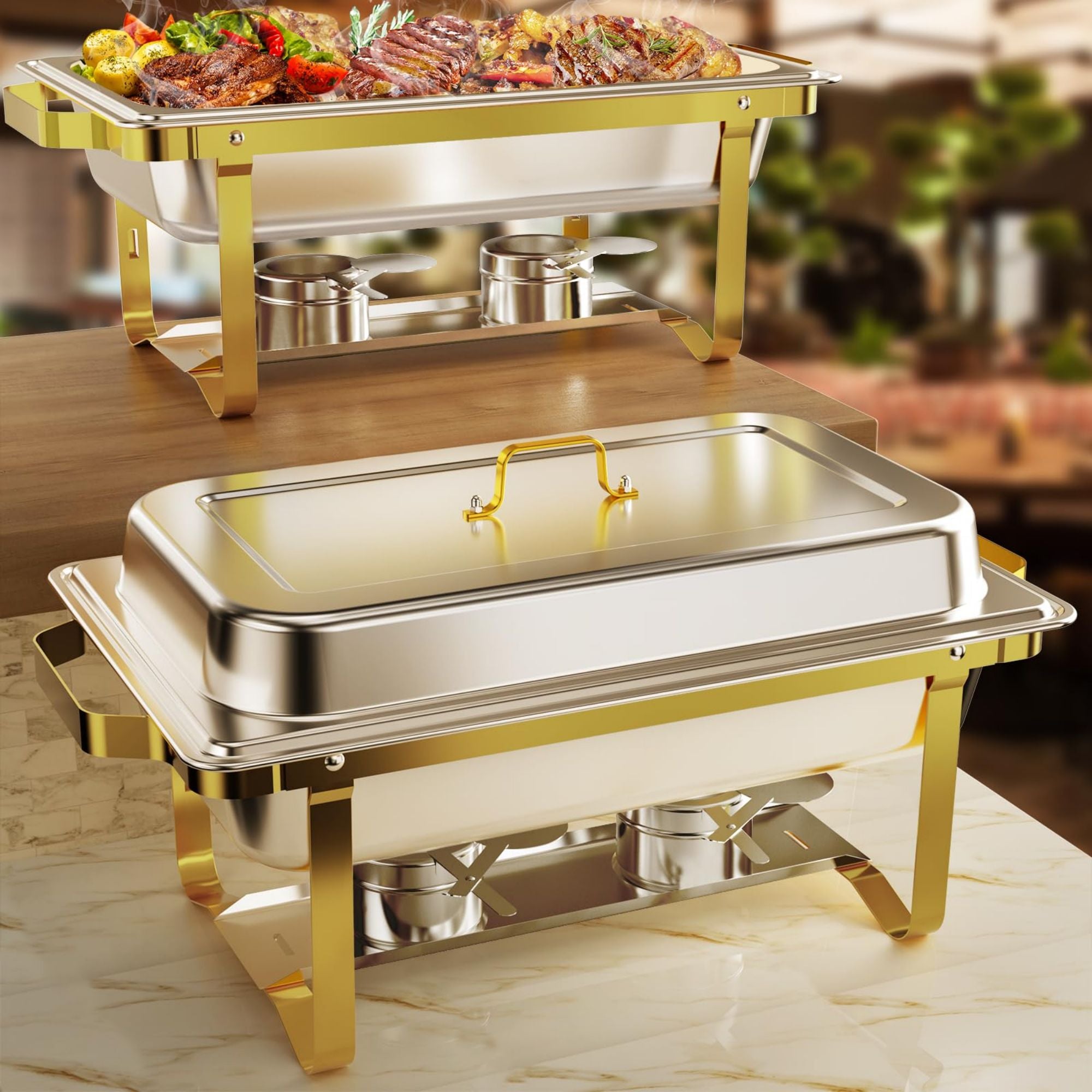 8QT 304 Stainless Steel Chafing Dish Buffet Set