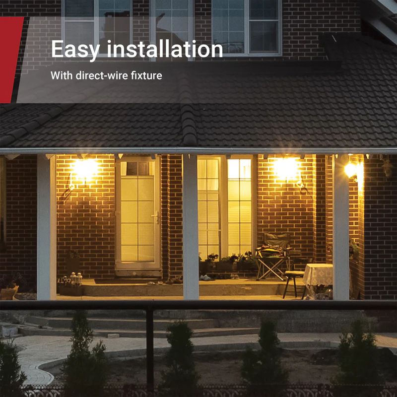 200-Watt 16.25 in. Equivalent with a Convenient Switch White Motion Sensing LED Flood Light, 3 Bulbs Included(3-Pack)
