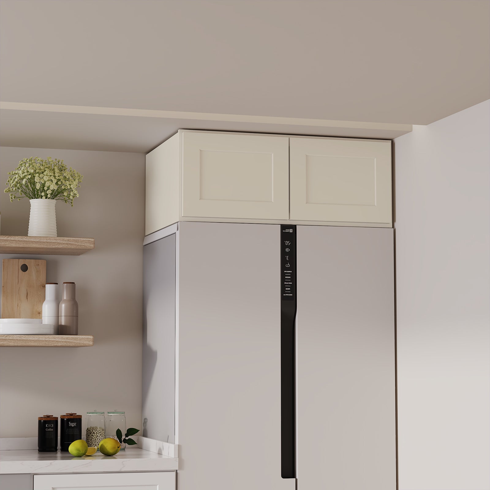 W6 Series Plywood Ready to Assemble Kitchen Wall Cabinets with 2 Doors-4