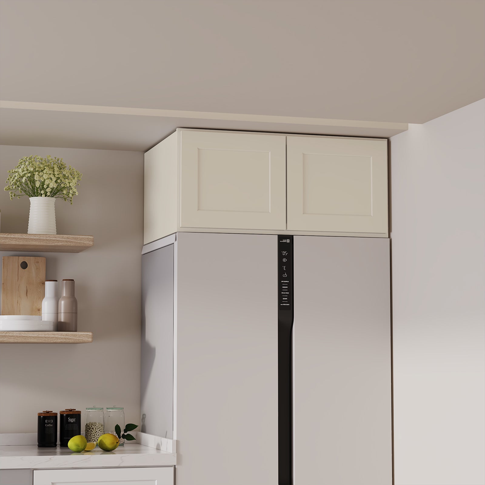 W6 Series Plywood Ready to Assemble Kitchen Wall Cabinets with 2 Doors-4