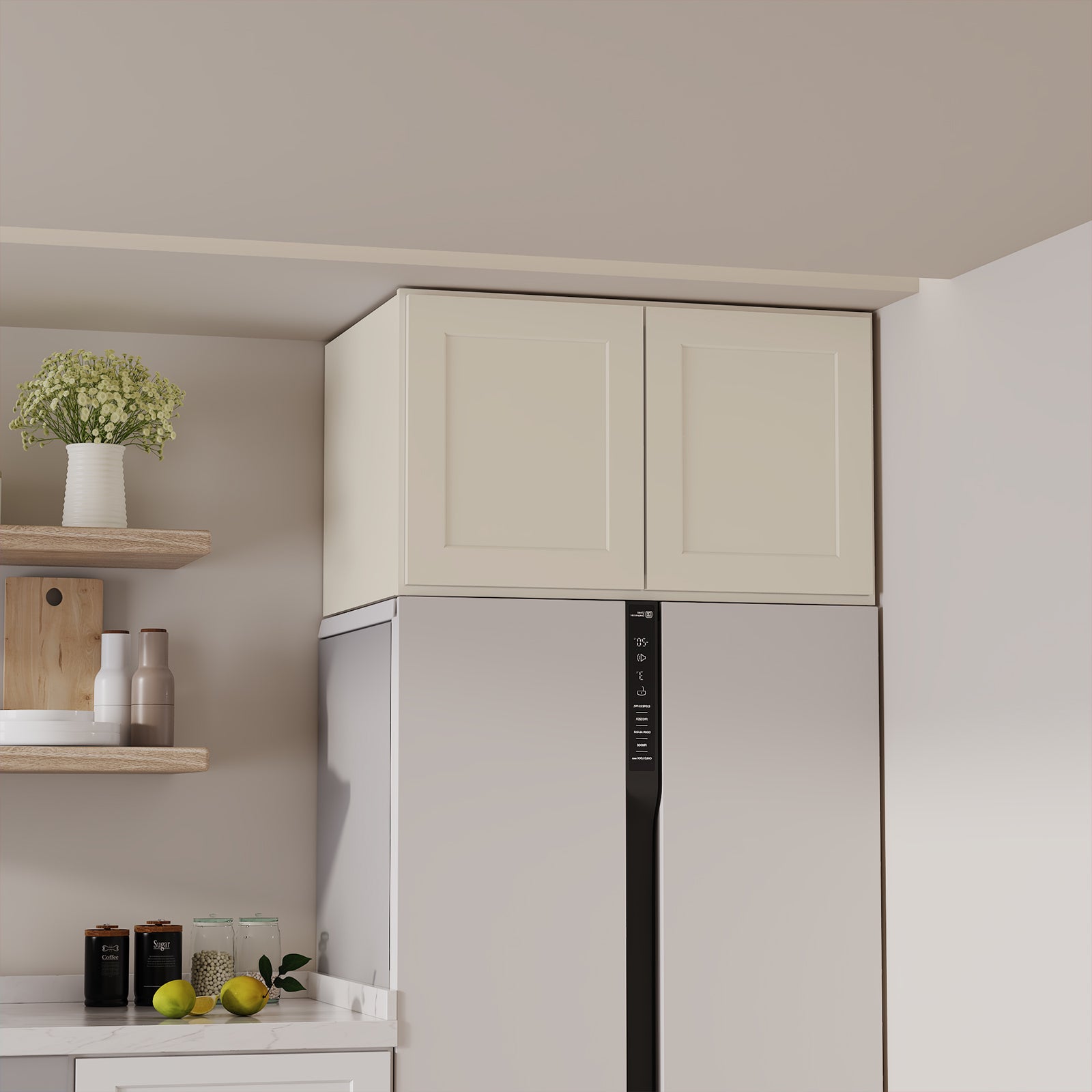 W6 Series Plywood Ready to Assemble Kitchen Wall Cabinets with 2 Doors-4