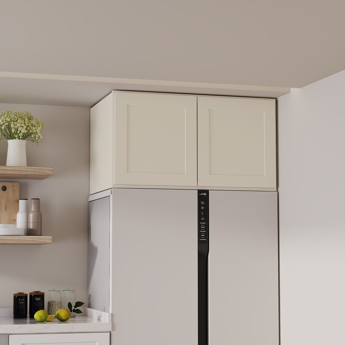 W6 Series Plywood Ready to Assemble Kitchen Wall Cabinets with 2 Doors-4