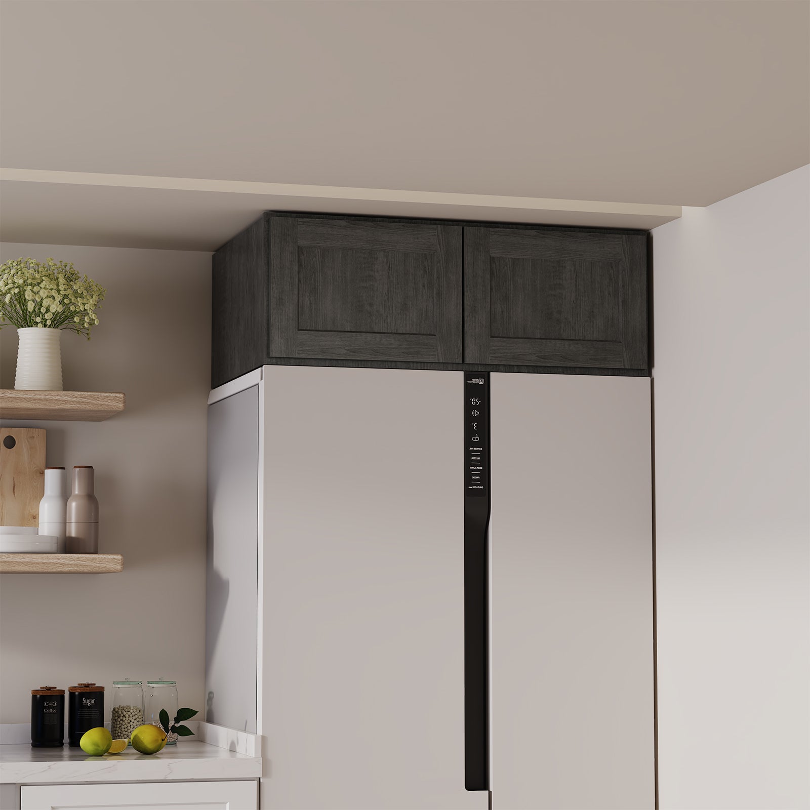 W6 Series Plywood Ready to Assemble Kitchen Wall Cabinets with 2 Doors-5