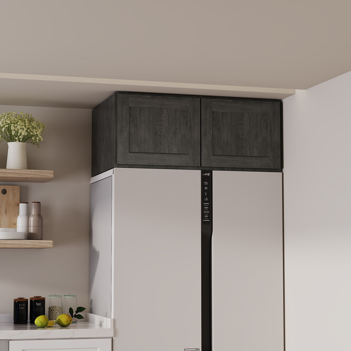 W6 Series Plywood Ready to Assemble Kitchen Wall Cabinets with 2 Doors-5