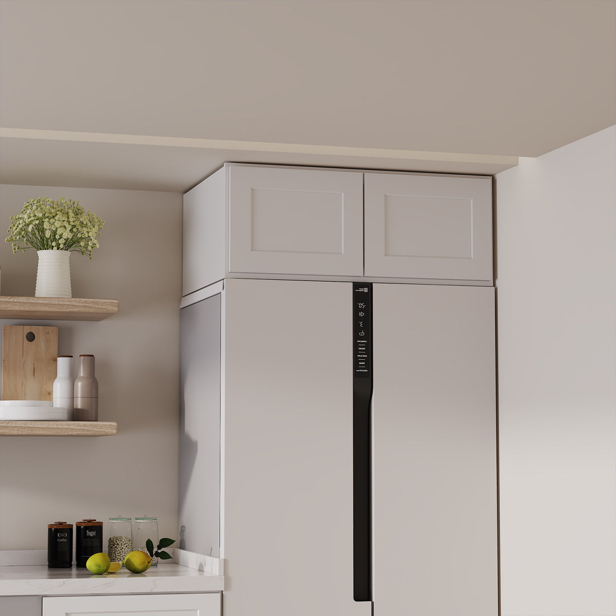 W6 Series Plywood Ready to Assemble Kitchen Wall Cabinets with 2 Doors-4