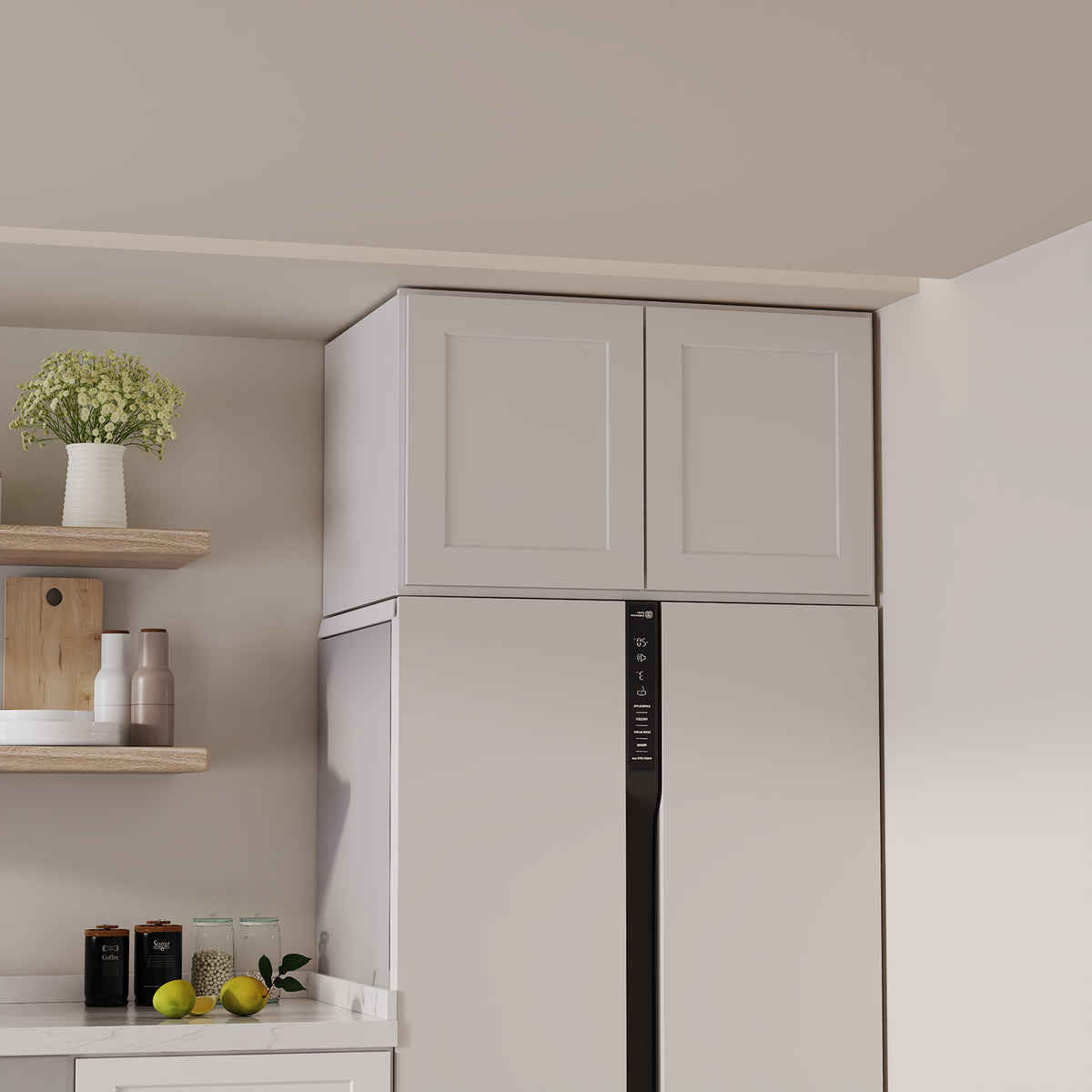 W6 Series Plywood Ready to Assemble Kitchen Wall Cabinets with 2 Doors-4