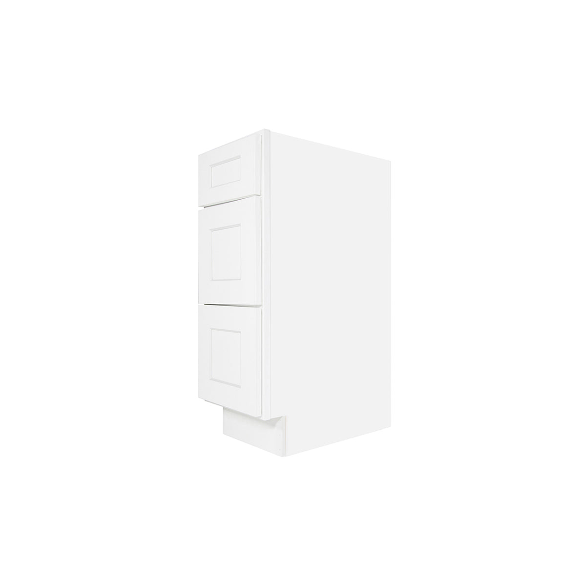 Easy-DIY 12 in. W x 21 in. D x 34.5 in. H in Ready to Assemble Bath Vanity Cabinet without Top in Shaker White