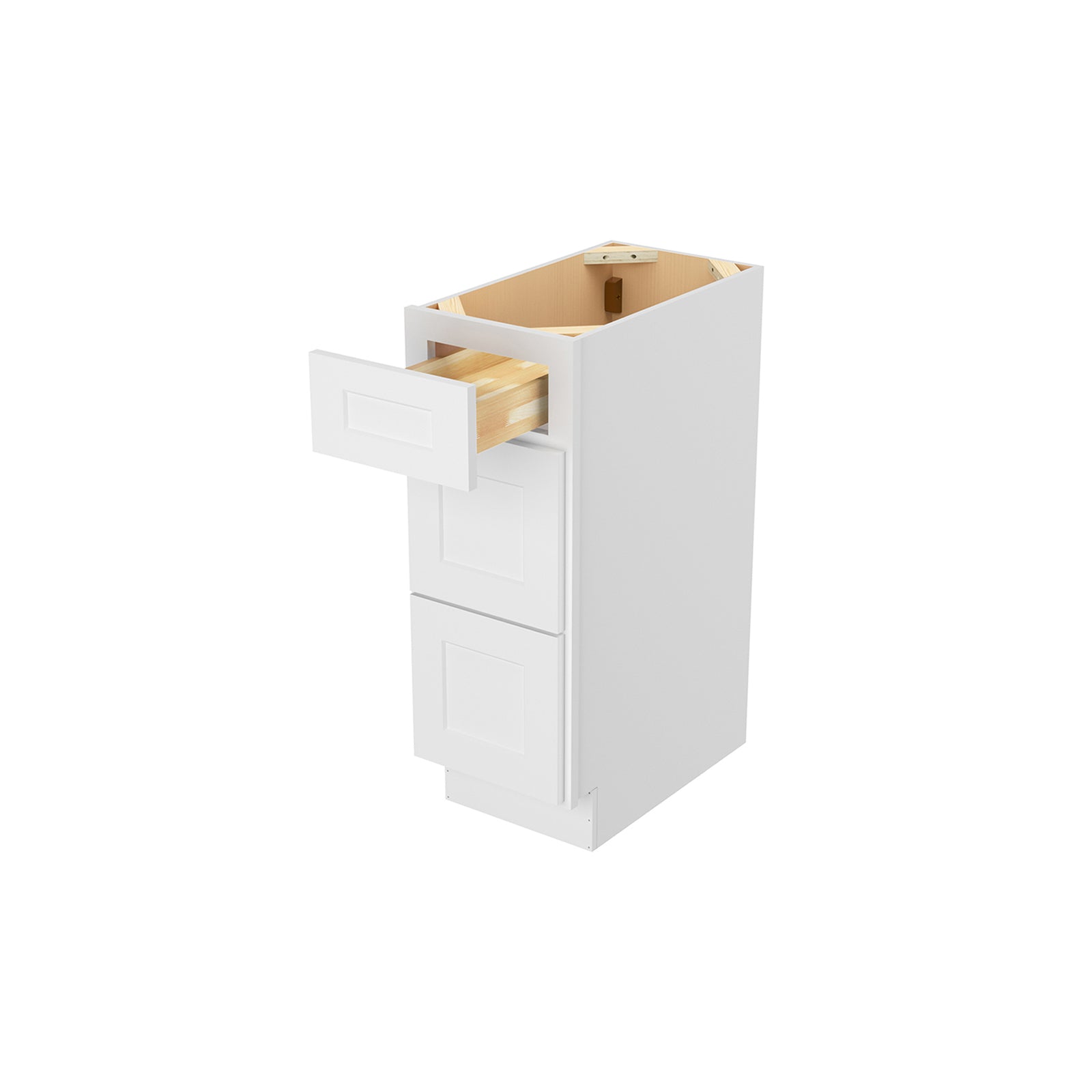Easy-DIY 12 in. W x 21 in. D x 34.5 in. H in Ready to Assemble Bath Vanity Cabinet without Top in Shaker White