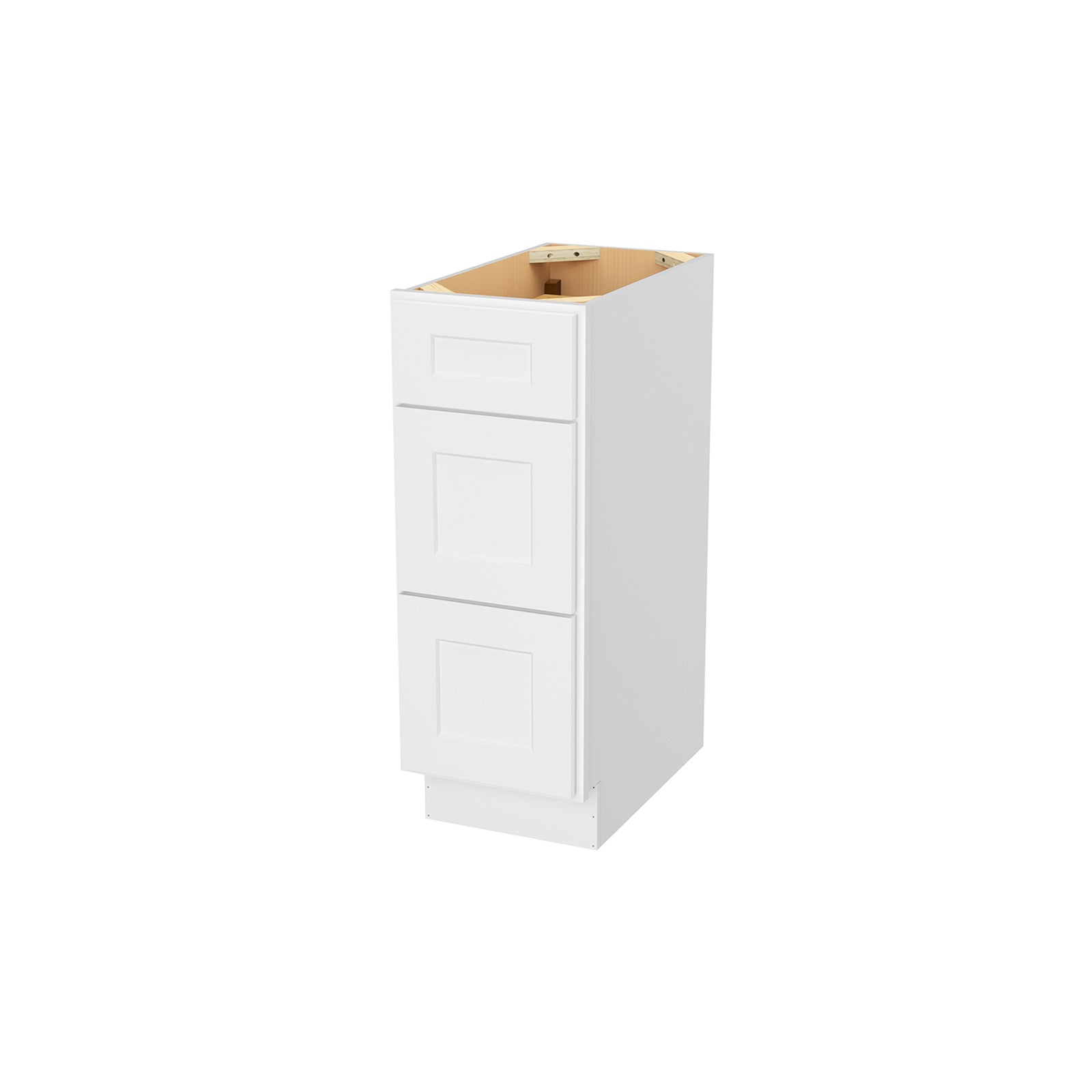 Easy-DIY 12 in. W x 21 in. D x 34.5 in. H in Ready to Assemble Bath Vanity Cabinet without Top in Shaker White
