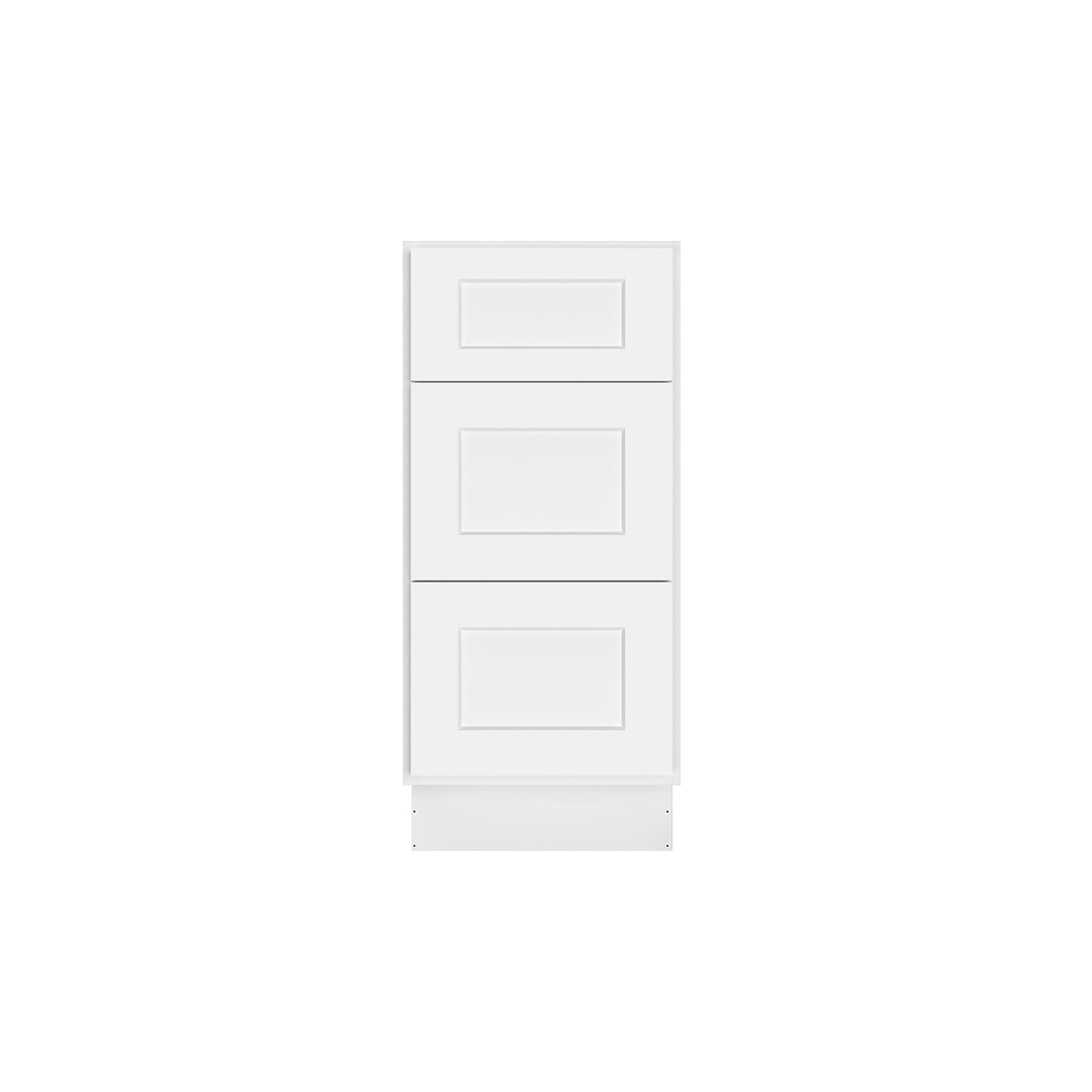 Easy-DIY 15 in. W x 21 in. D x 34.5 in. H in Ready to Assemble Bath Vanity Cabinet without Top in Shaker White