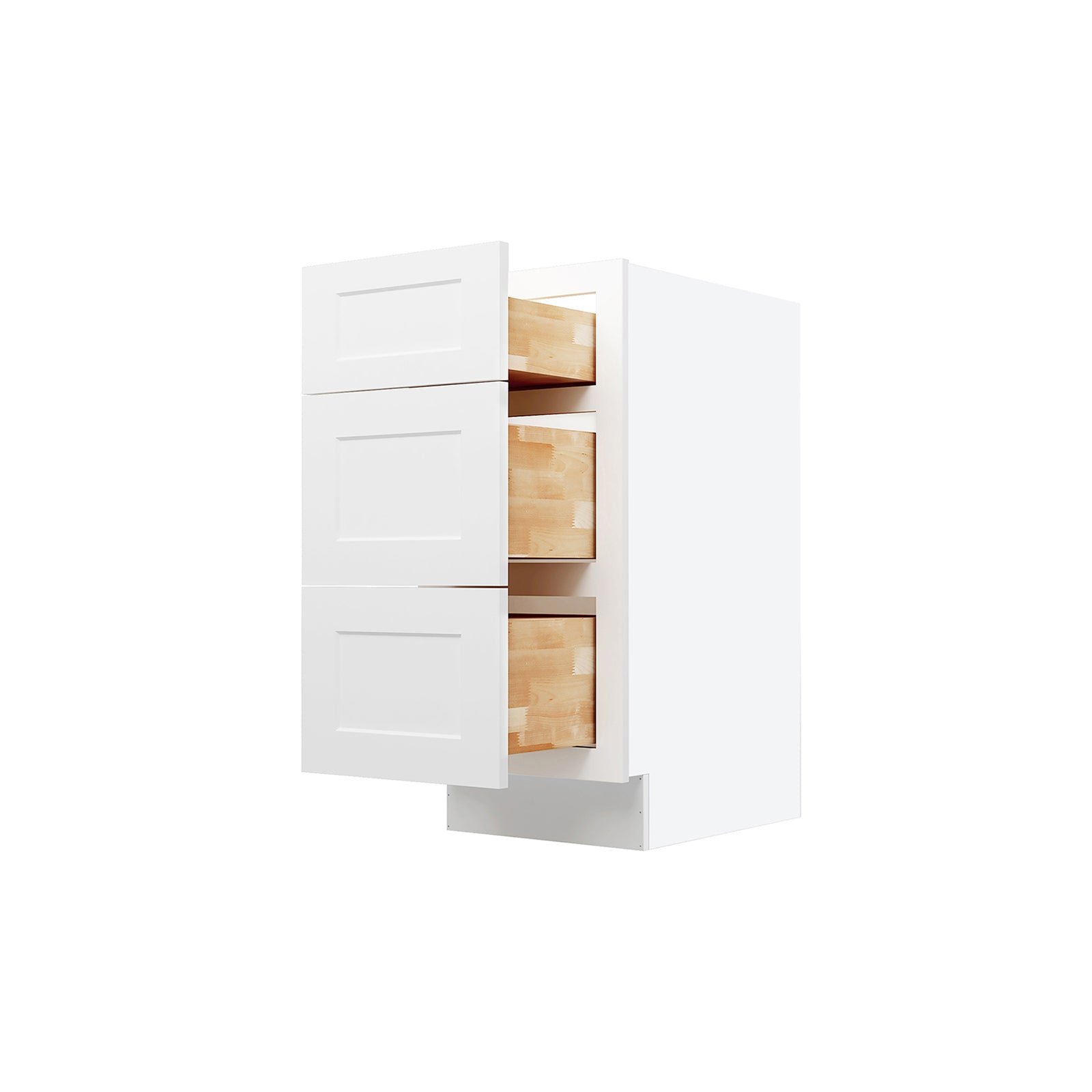 Easy-DIY 15 in. W x 21 in. D x 34.5 in. H in Ready to Assemble Bath Vanity Cabinet without Top in Shaker White