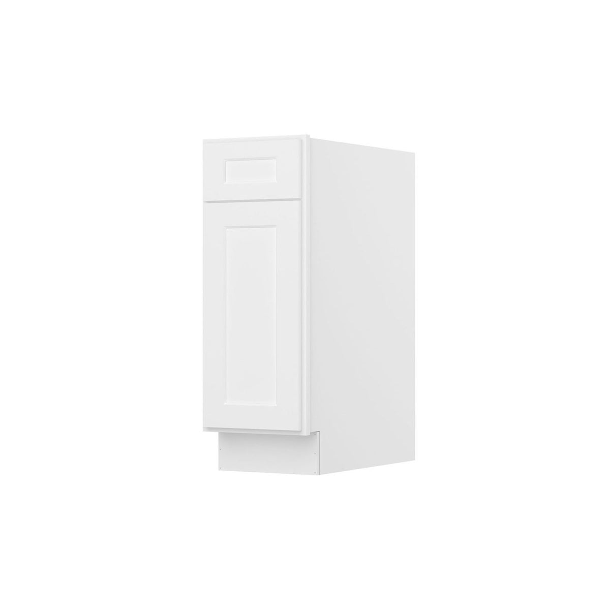 Easy-DIY 12-in W x 24-in D x 34.5-in H in Shaker White Ready to Assemble Drawer Base Kitchen Cabinet with 1 Doors