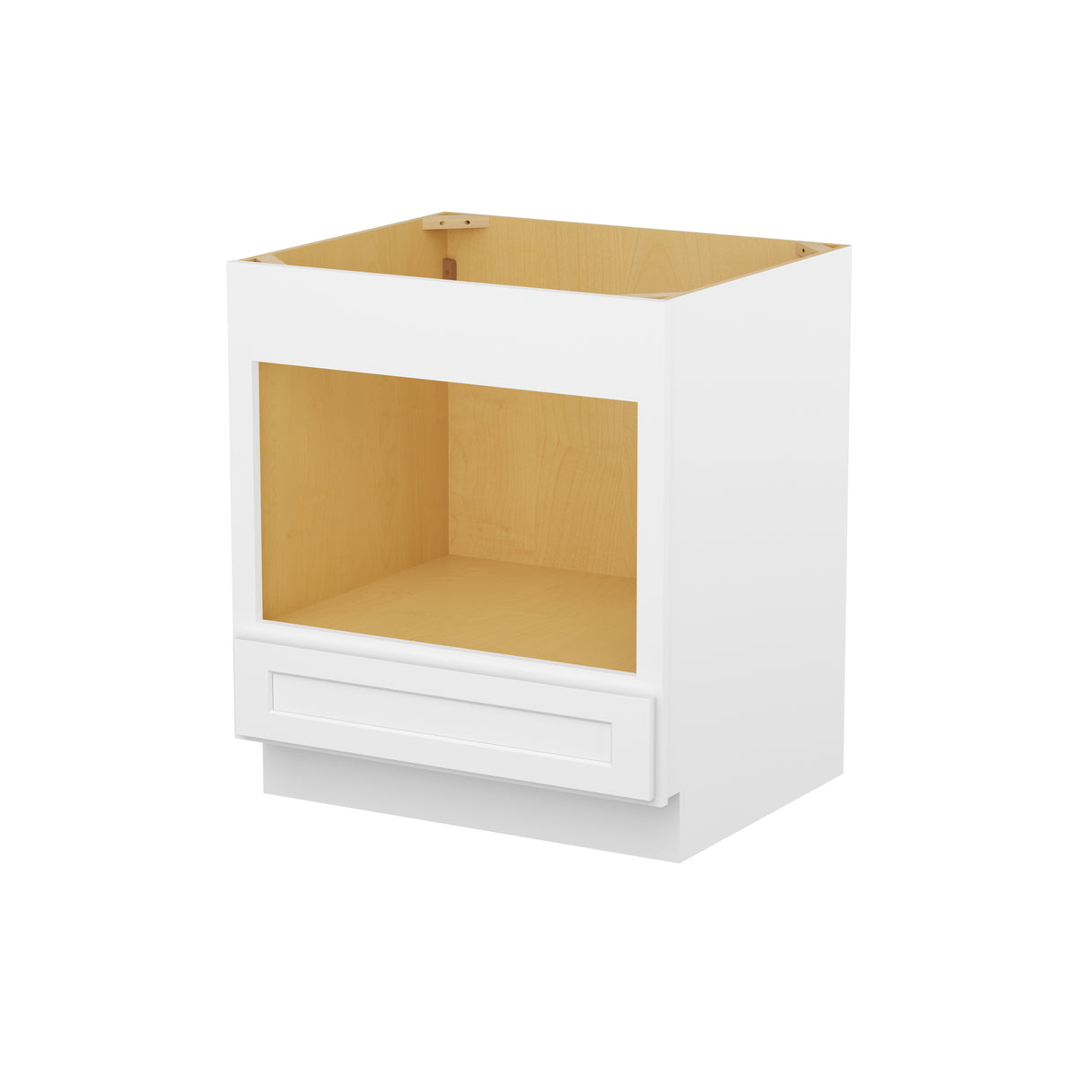 Easy-DIY 30-in W x 24-in D x 34.5-in H in Shaker White Ready to Assemble Microwave Base Kitchen Cabinet