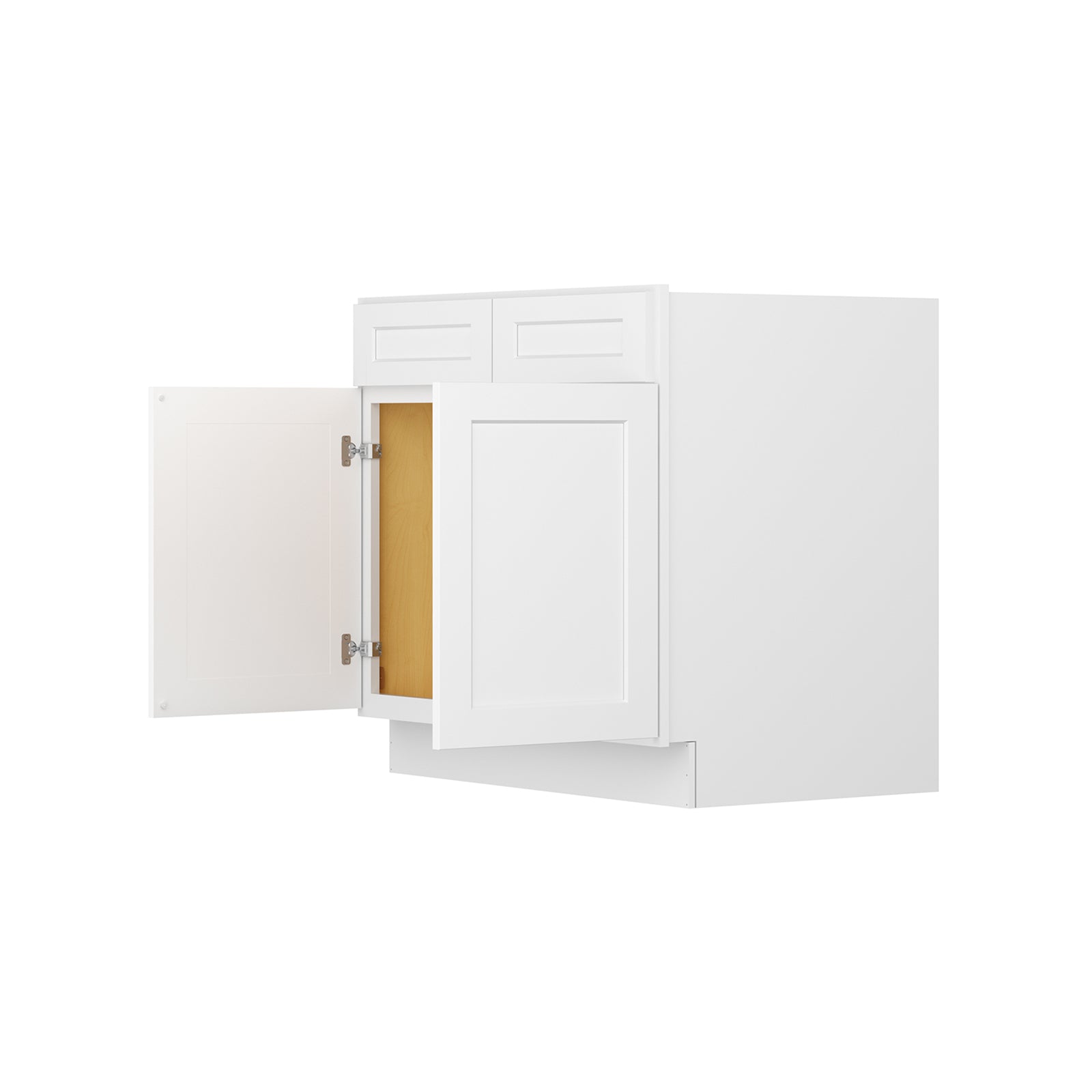 Easy-DIY 36-in W x 24-in D x 34.5-in H in Shaker White Ready to Assemble Sink Bases  Kitchen Cabinet