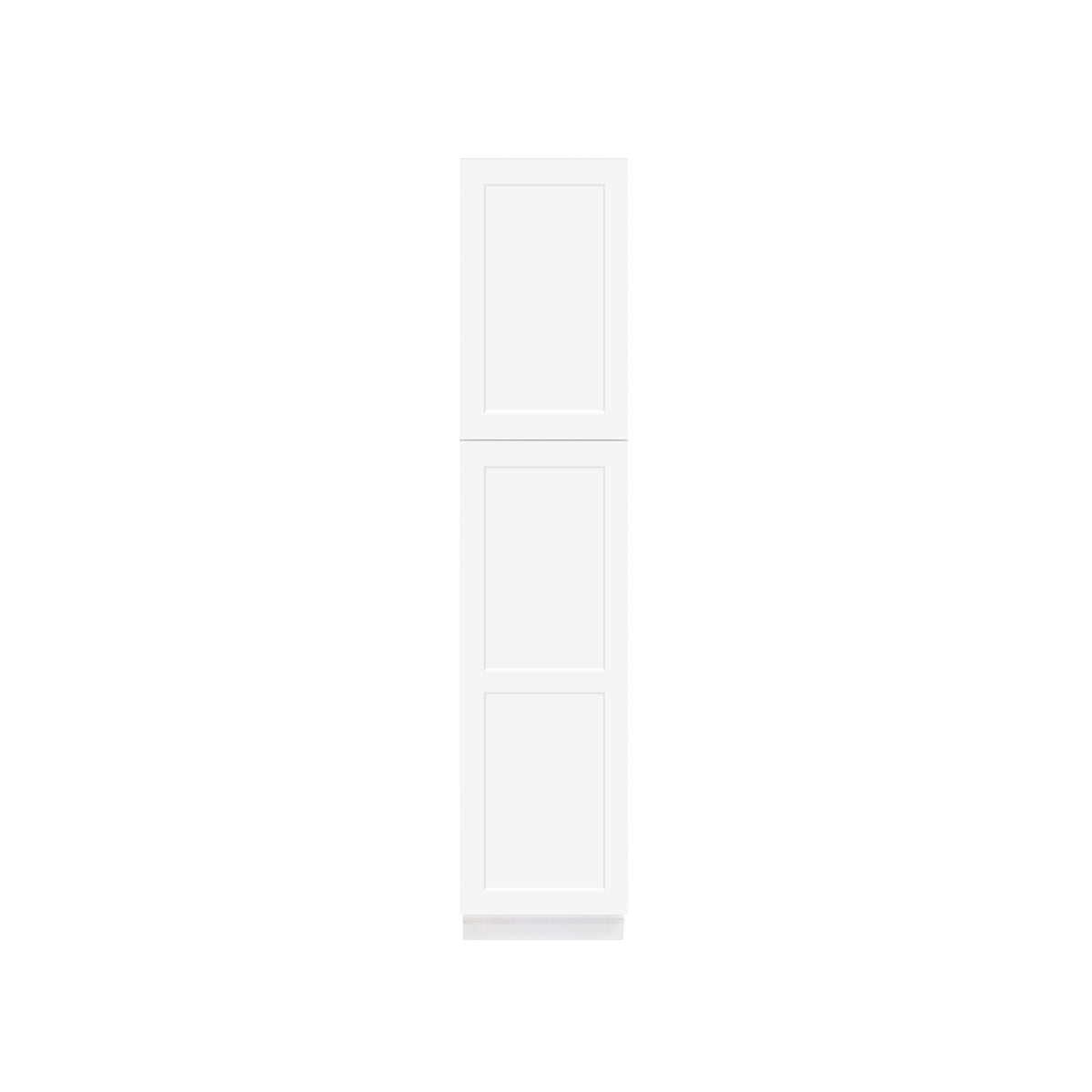 Easy-DIY 18-in W x 24-in D x 84-in H in Shaker White Ready to Assemble Utility Cabinets With Two Doors
