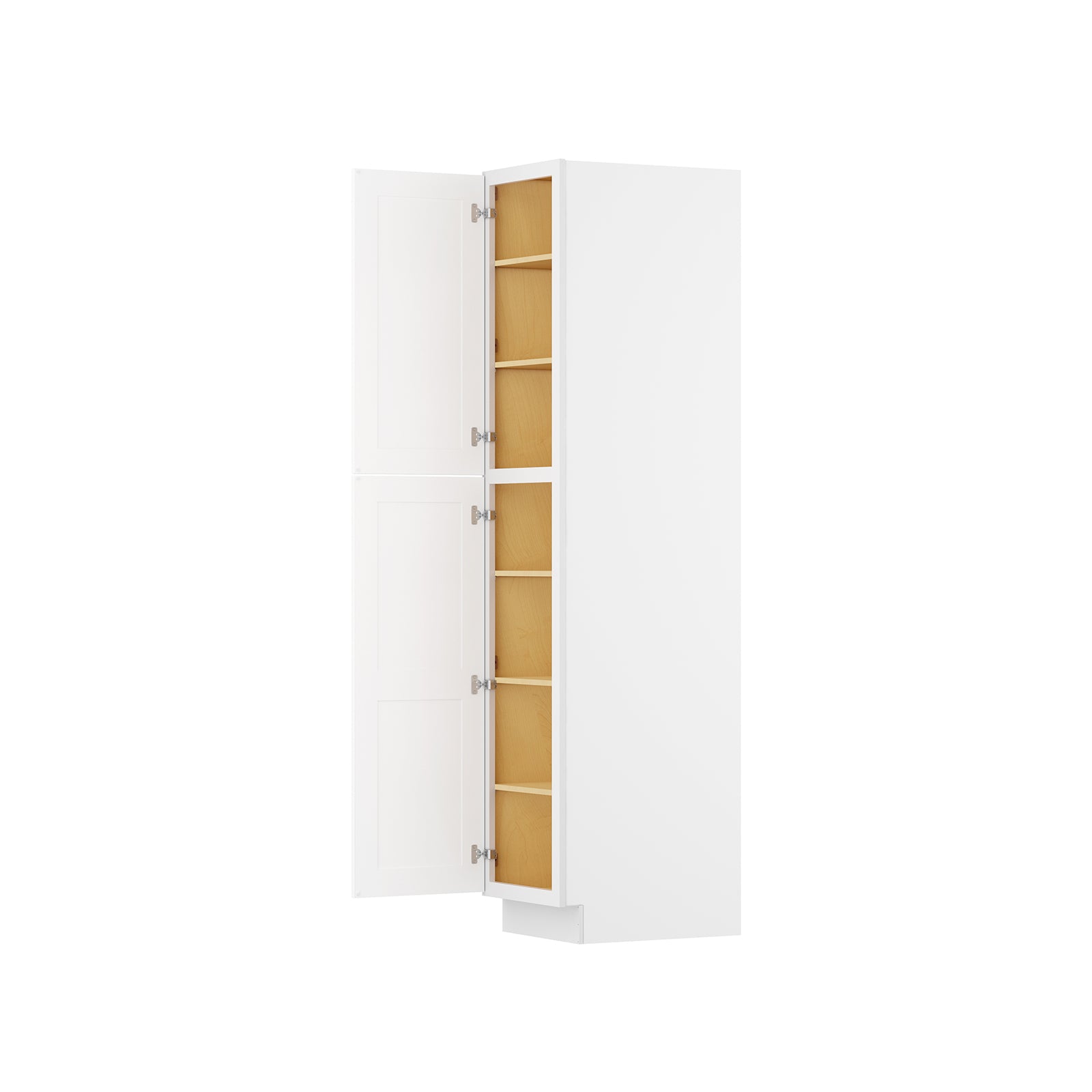 Easy-DIY 18-in W x 24-in D x 90-in H in Shaker White Ready to Assemble Utility Cabinets With Two Doors