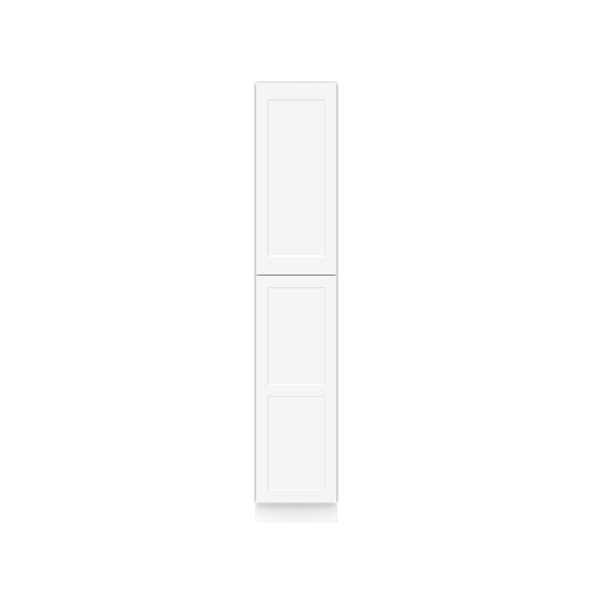 Easy-DIY 18-in W x 24-in D x 96-in H in Shaker White Ready to Assemble Utility Cabinets With Two Doors
