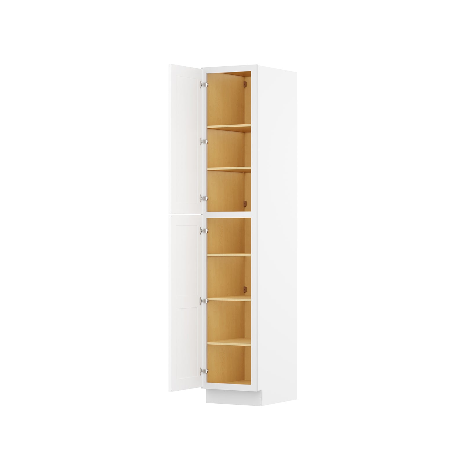 Easy-DIY 18-in W x 24-in D x 96-in H in Shaker White Ready to Assemble Utility Cabinets With Two Doors
