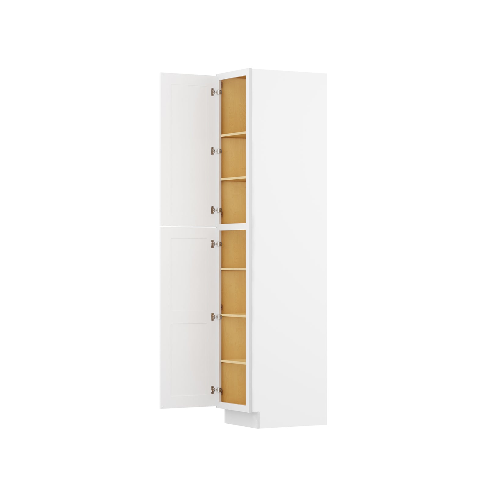 Easy-DIY 18-in W x 24-in D x 96-in H in Shaker White Ready to Assemble Utility Cabinets With Two Doors
