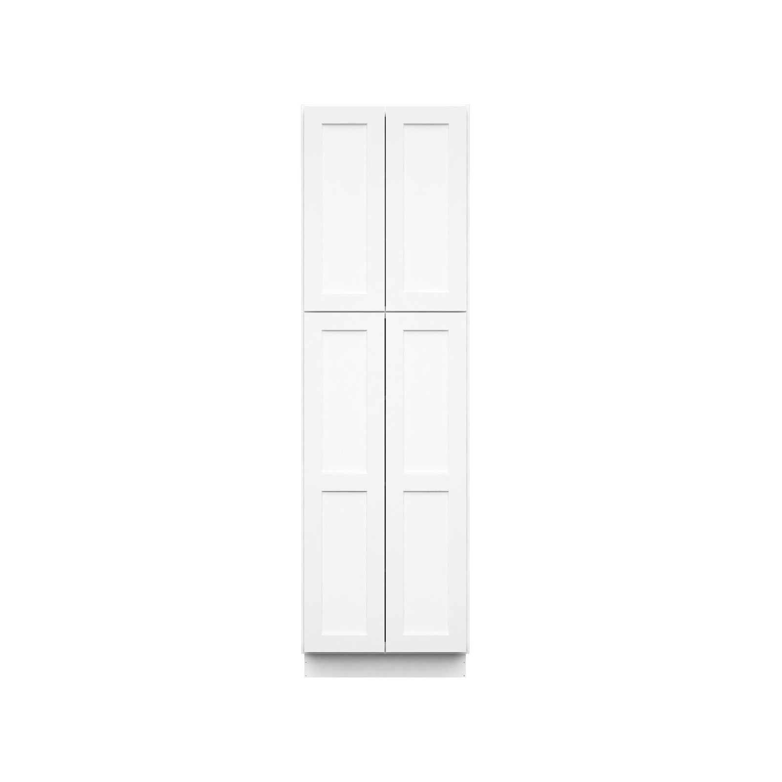 Easy-DIY 24-in W x 24-in D x 84-in H in Shaker White Ready to Assemble Utility Cabinets With Two Doors