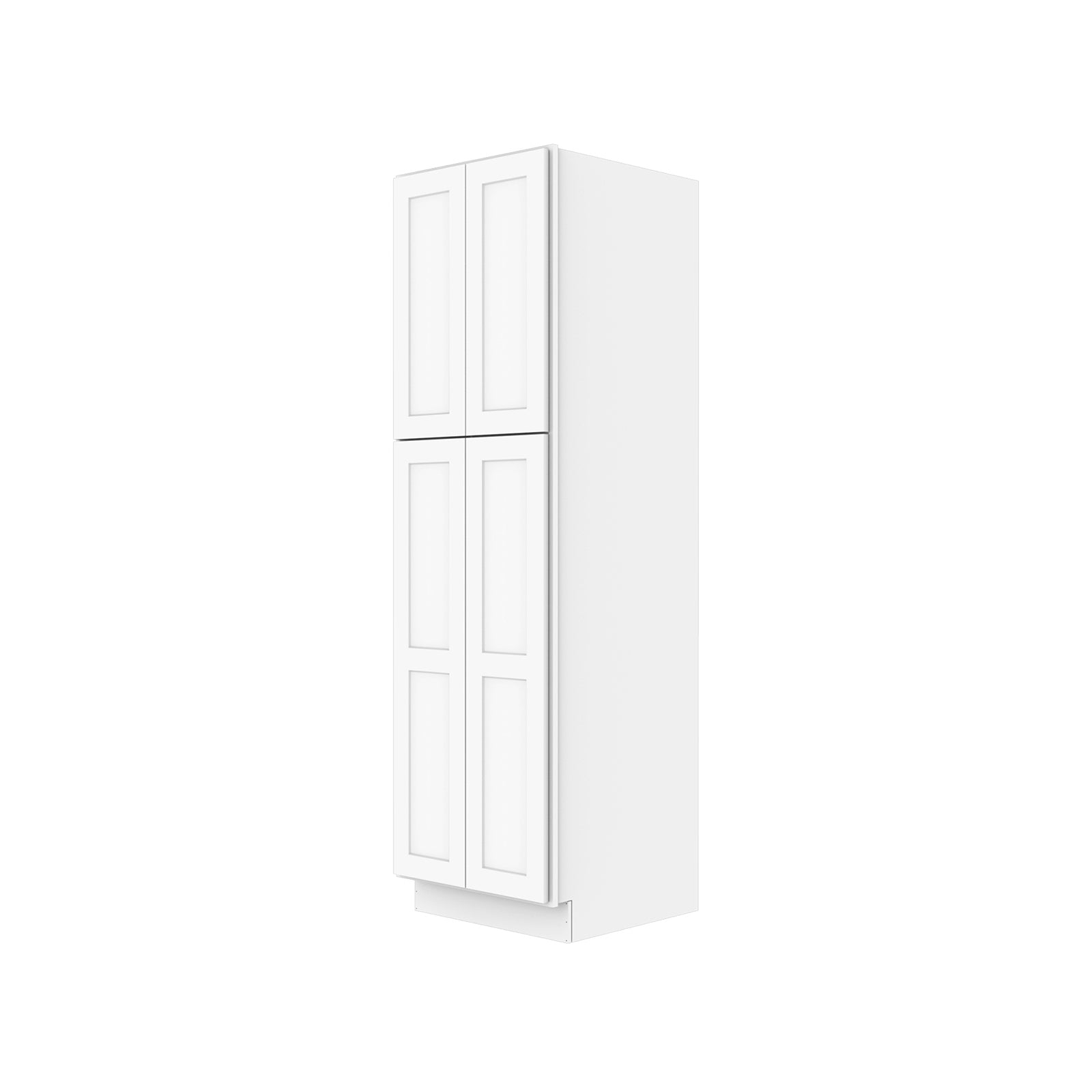 Easy-DIY 24-in W x 24-in D x 84-in H in Shaker White Ready to Assemble Utility Cabinets With Two Doors