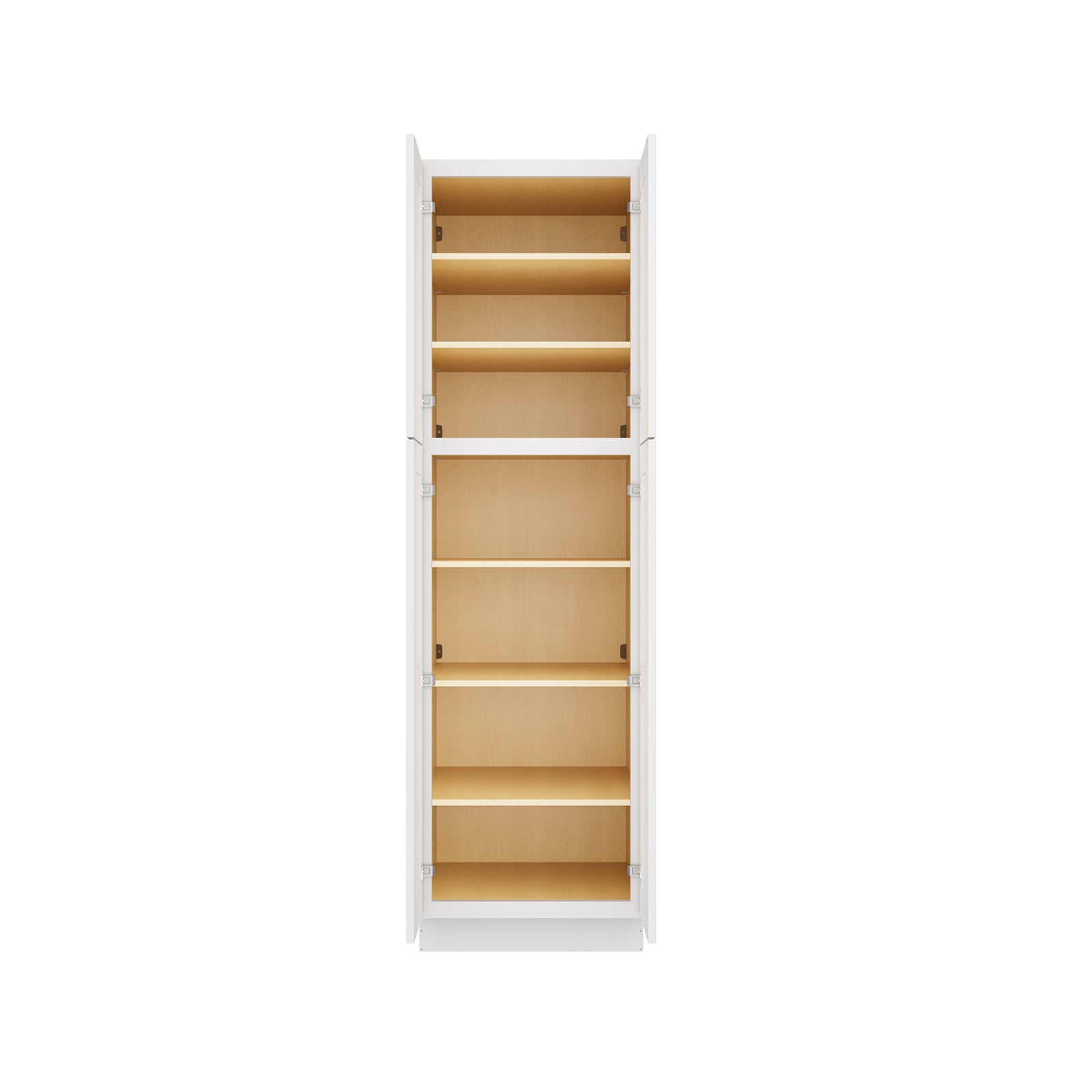 Easy-DIY 24-in W x 24-in D x 84-in H in Shaker White Ready to Assemble Utility Cabinets With Two Doors