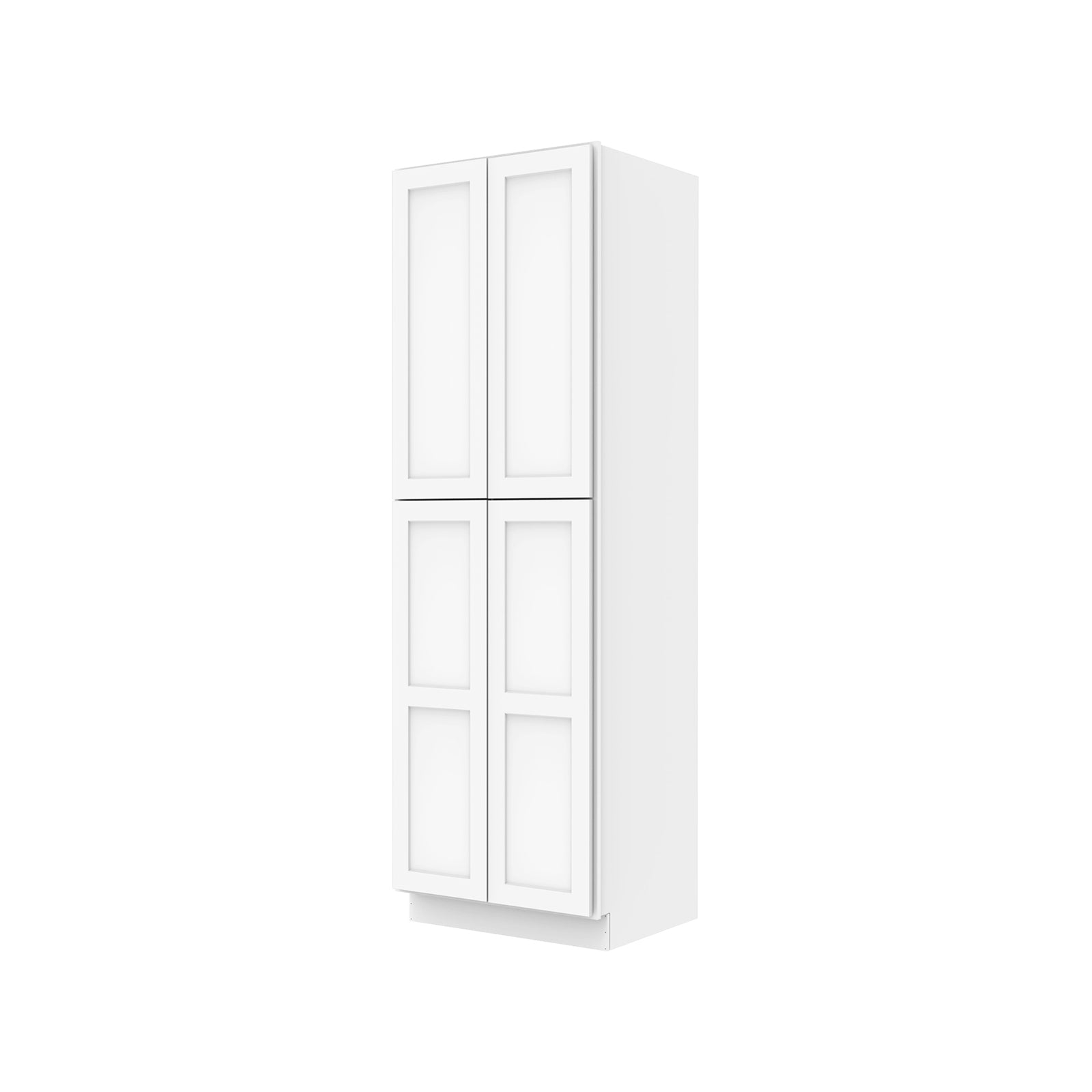 Easy-DIY 24-in W x 24-in D x 90-in H in Shaker White Ready to Assemble Utility Cabinets With Two Doors