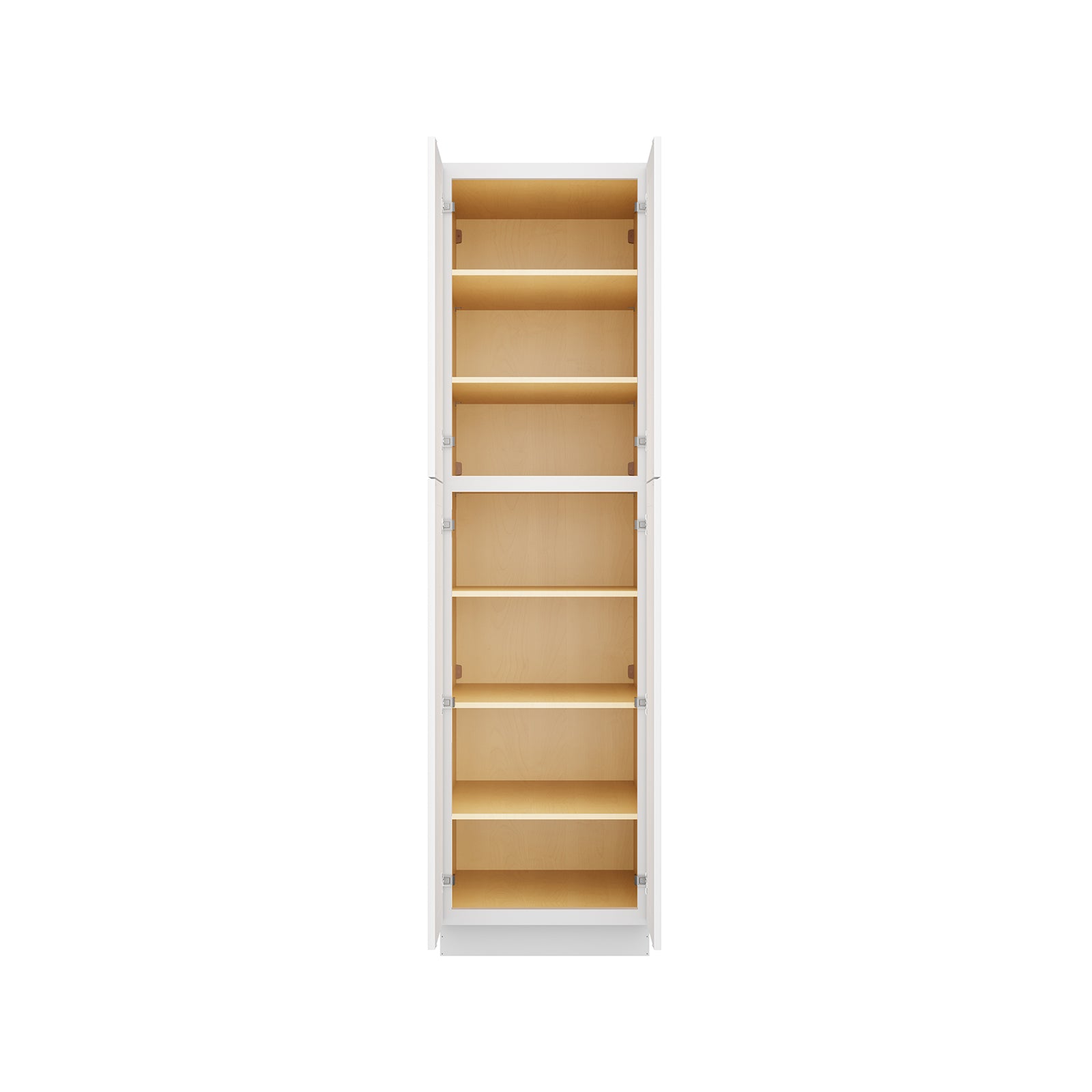 Easy-DIY 24-in W x 24-in D x 90-in H in Shaker White Ready to Assemble Utility Cabinets With Two Doors