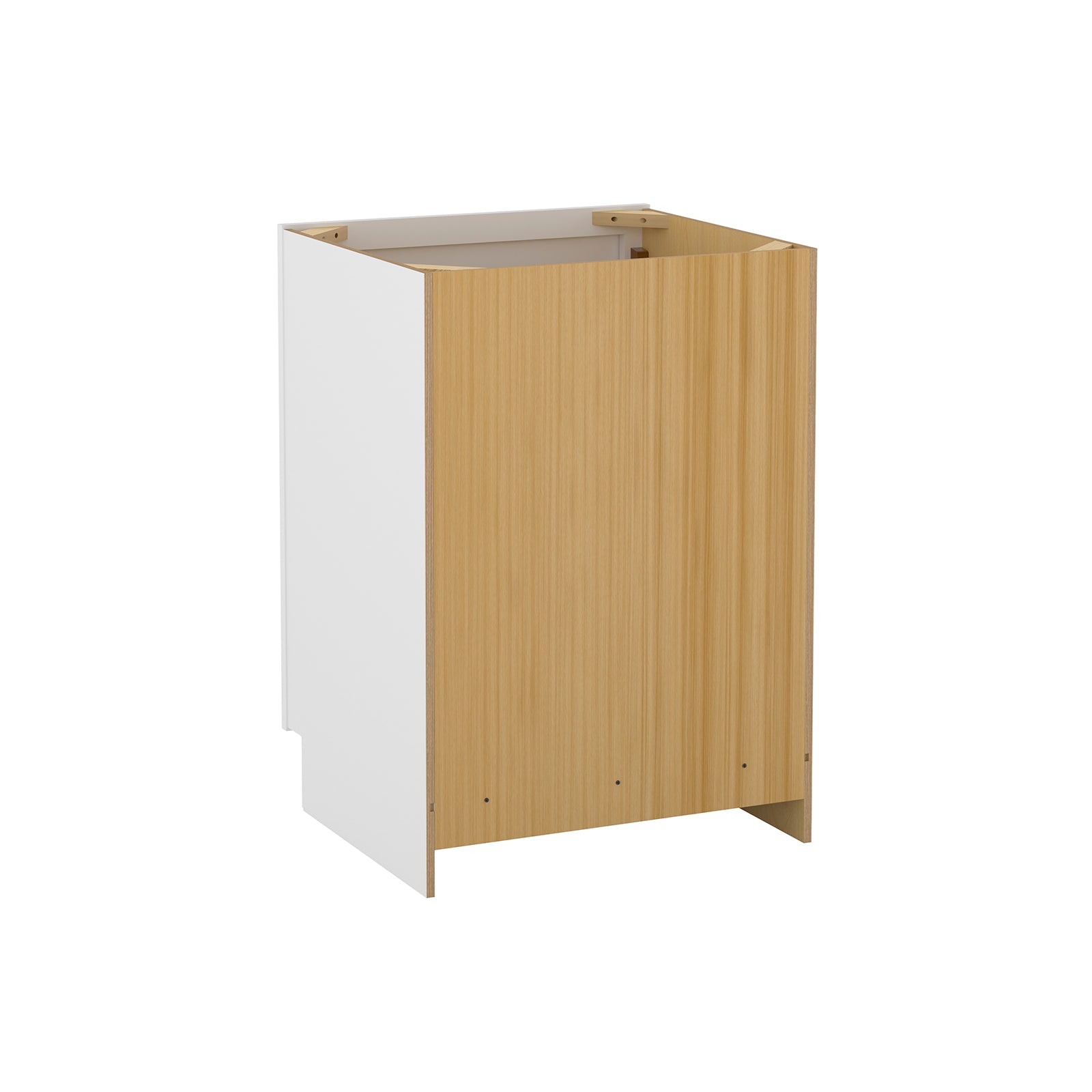 Camlock 24 in. W. x 21 in. D x 34.5 in. H Ready to Assemble Bath Vanity Cabinet without Top in Shaker White