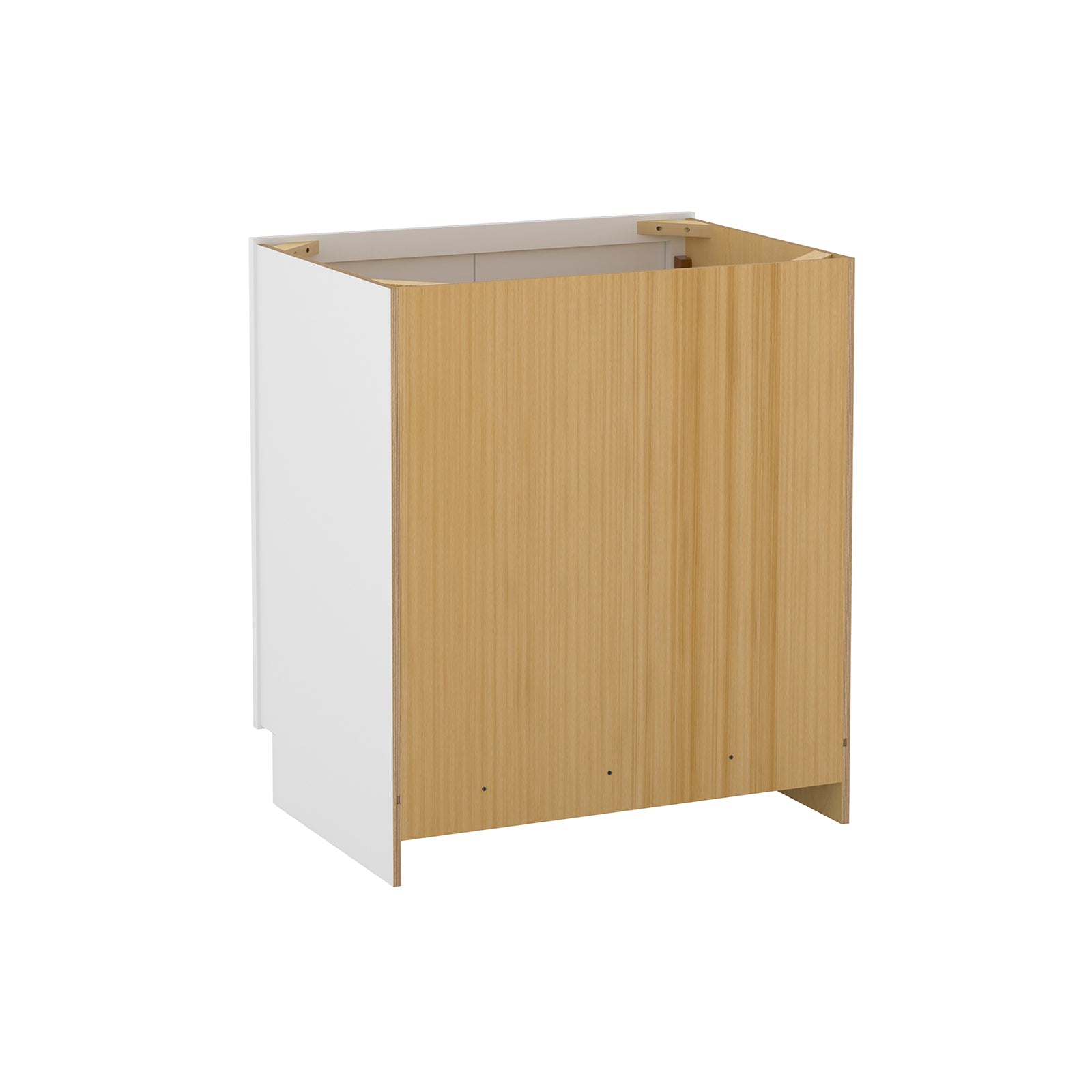 Camlock 30 in. W x 21 in. D x 34.5 in. H Ready to Assemble Bath Vanity Cabinet without Top in Shaker White