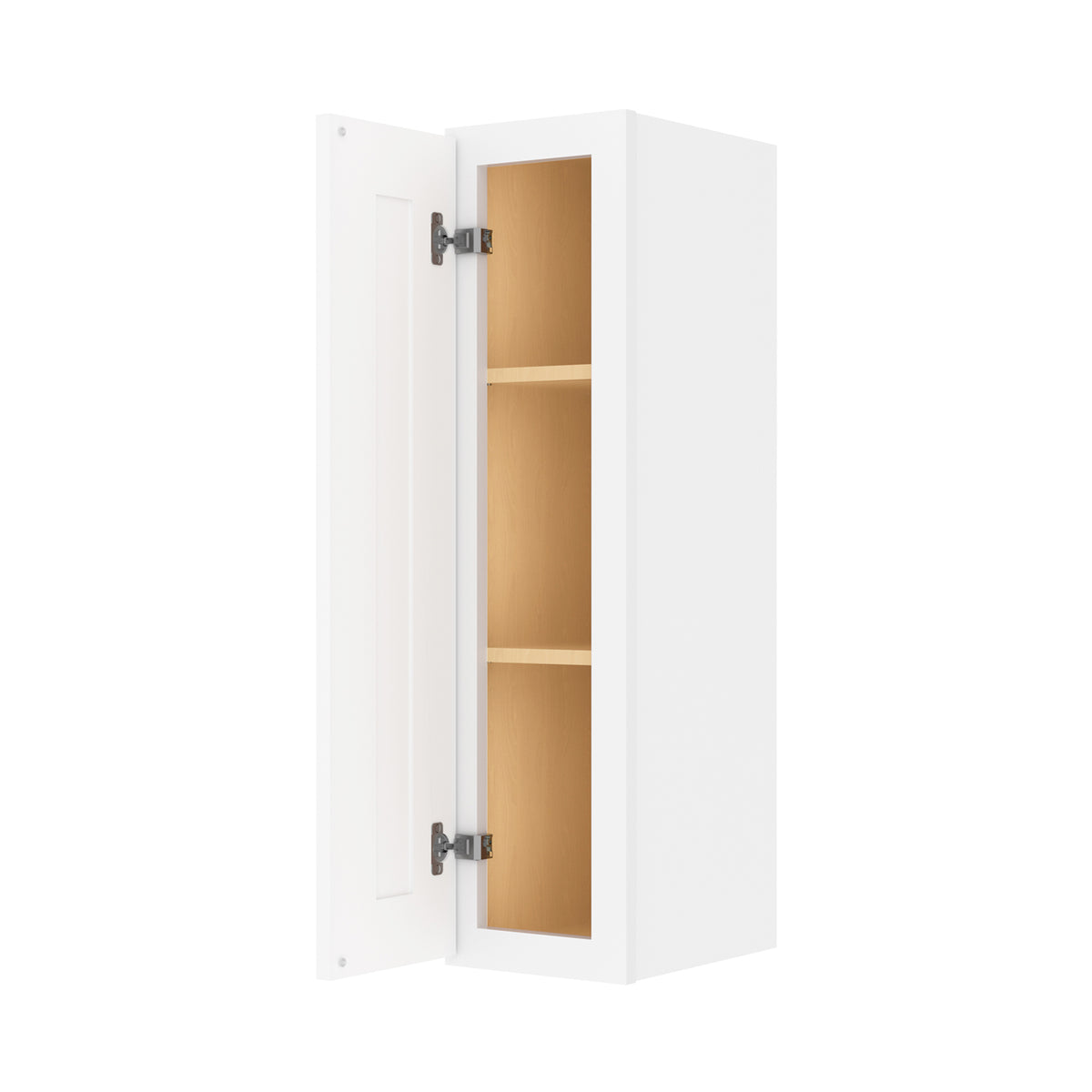 HOMLUX Easy-DIY 9-in W x 12-in D x 42-in H in Shaker White Ready to Assemble Wall Kitchen Cabinet