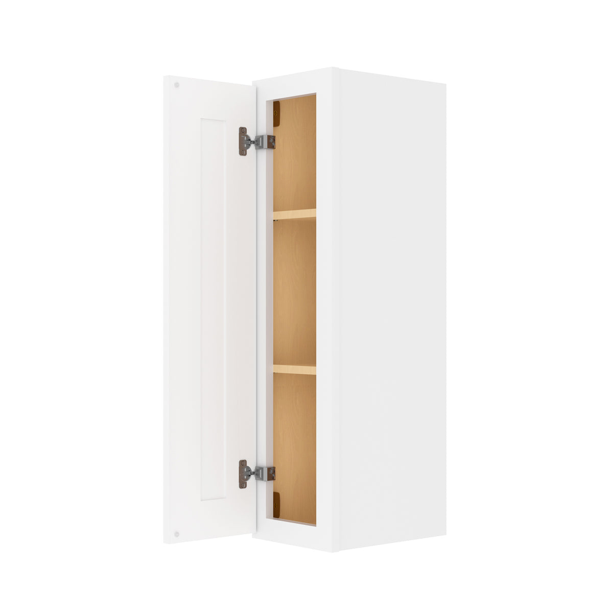 HOMLUX Easy-DIY 9-in W x 12-in D x 42-in H in Shaker White Ready to Assemble Wall Kitchen Cabinet
