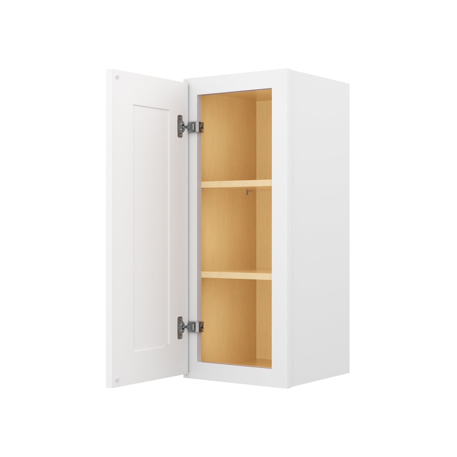 HOMLUX Easy DIY  12-in W x 12-in D x 12-in H in Royal White Plywood Ready to Assemble Wall Kitchen Cabinet Glass NOT included