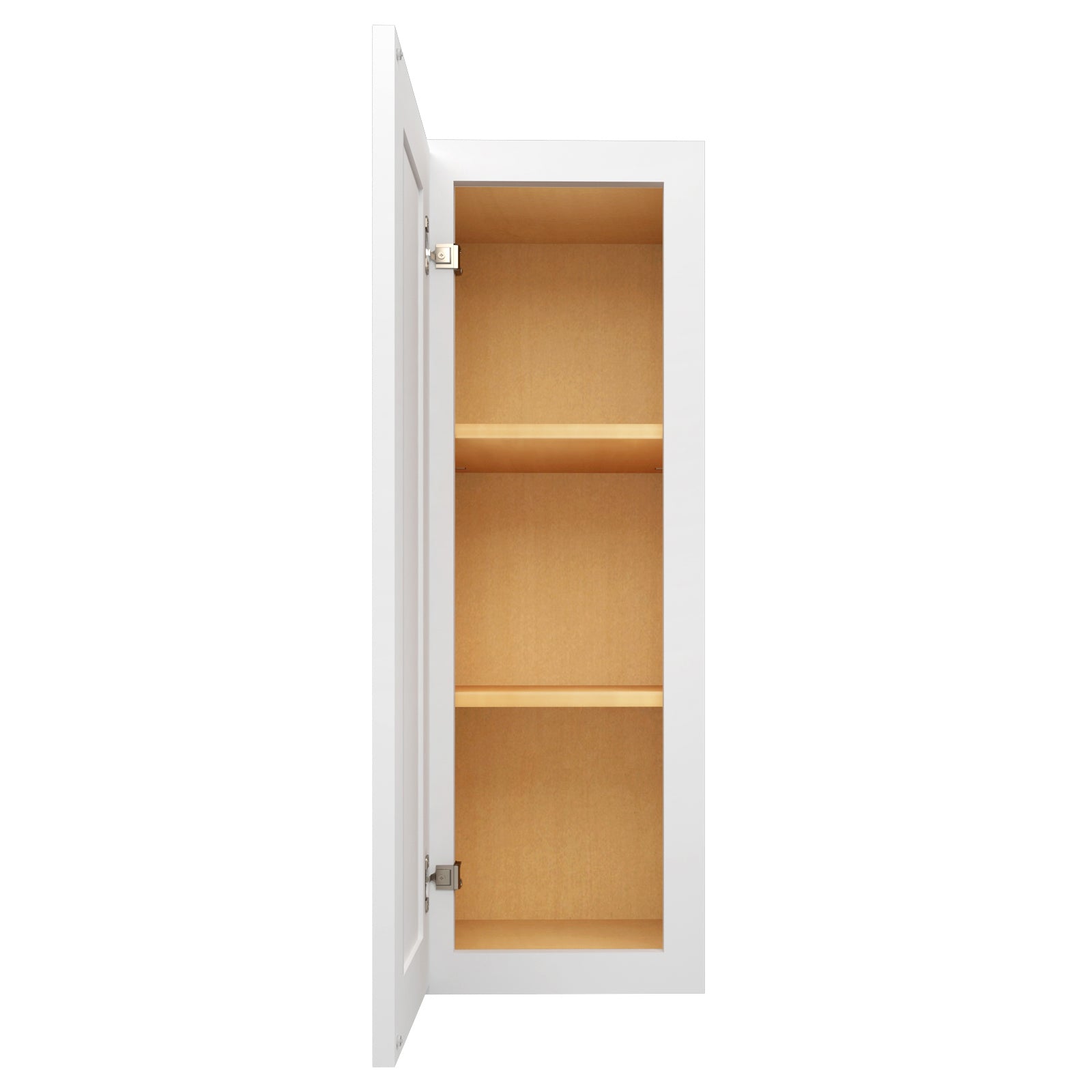 HOMLUX Easy DIY  12-in W x 12-in D x 12-in H in Royal White Plywood Ready to Assemble Wall Kitchen Cabinet Glass NOT included