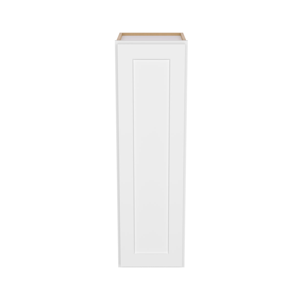 Easy-DIY 12-in W x 12-in D x 42-in H in Shaker White Ready to Assemble Wall Kitchen Cabinet 1 Door-3 Shelves