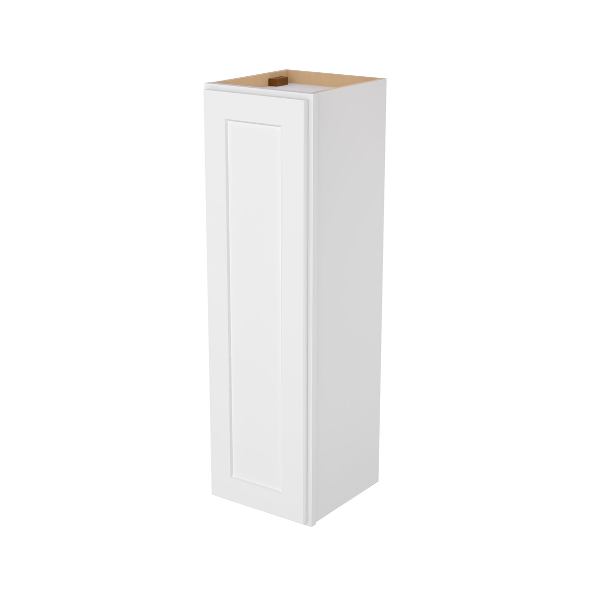 Easy-DIY 12-in W x 12-in D x 42-in H in Shaker White Ready to Assemble Wall Kitchen Cabinet 1 Door-3 Shelves
