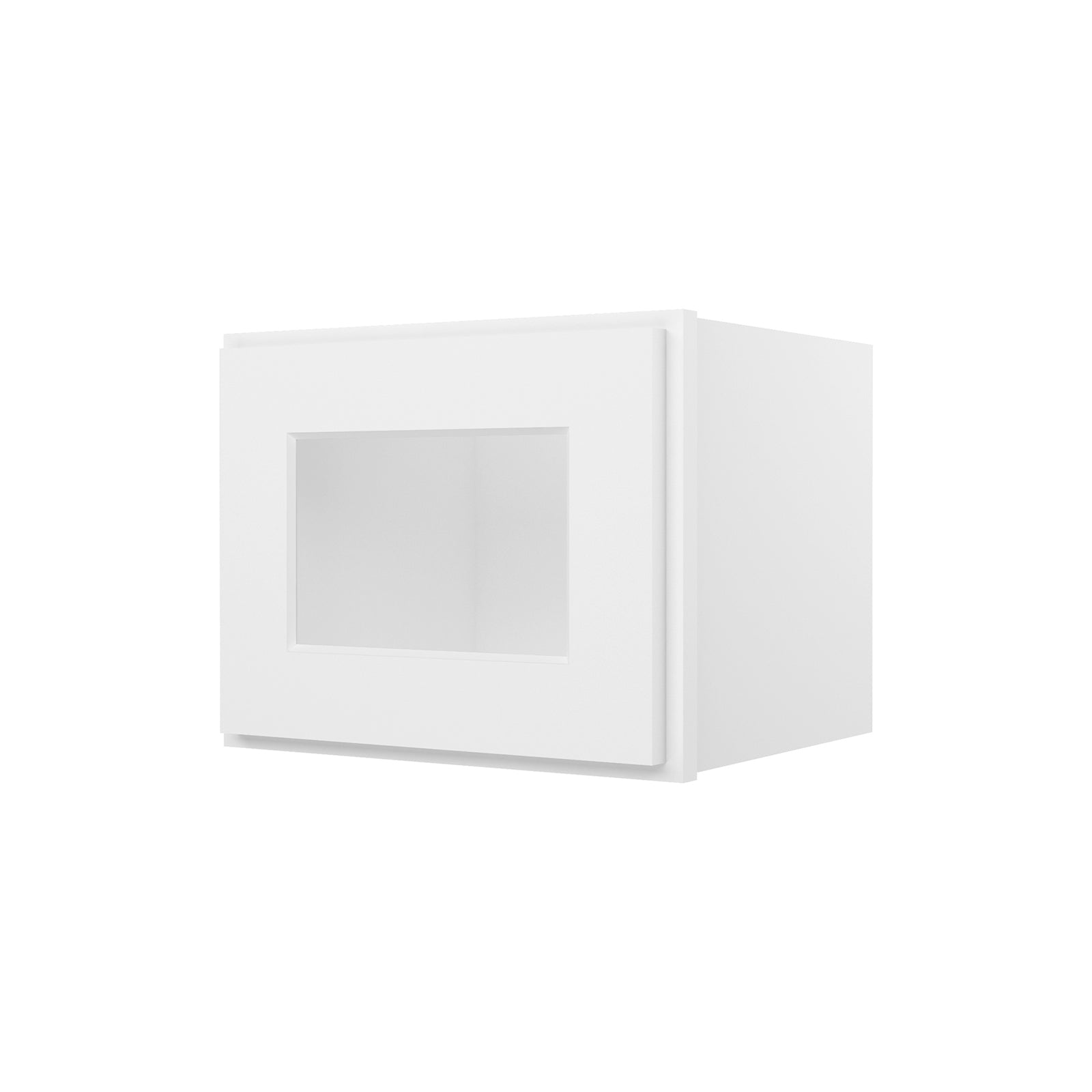 HOMLUX Easy DIY  15-in W x 12-in D x 36-in H in Royal White Plywood Ready to Assemble Wall Kitchen Cabinet Glass NOT included