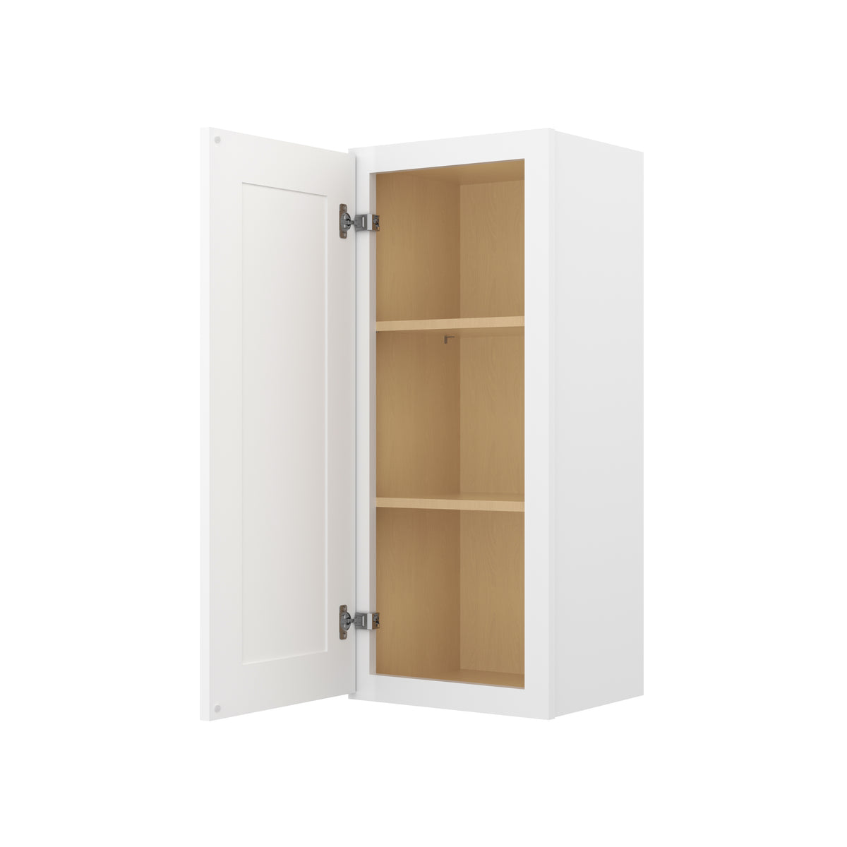 HOMLUX Easy DIY  15-in W x 12-in D x 36-in H in Royal White Plywood Ready to Assemble Wall Kitchen Cabinet Glass NOT included