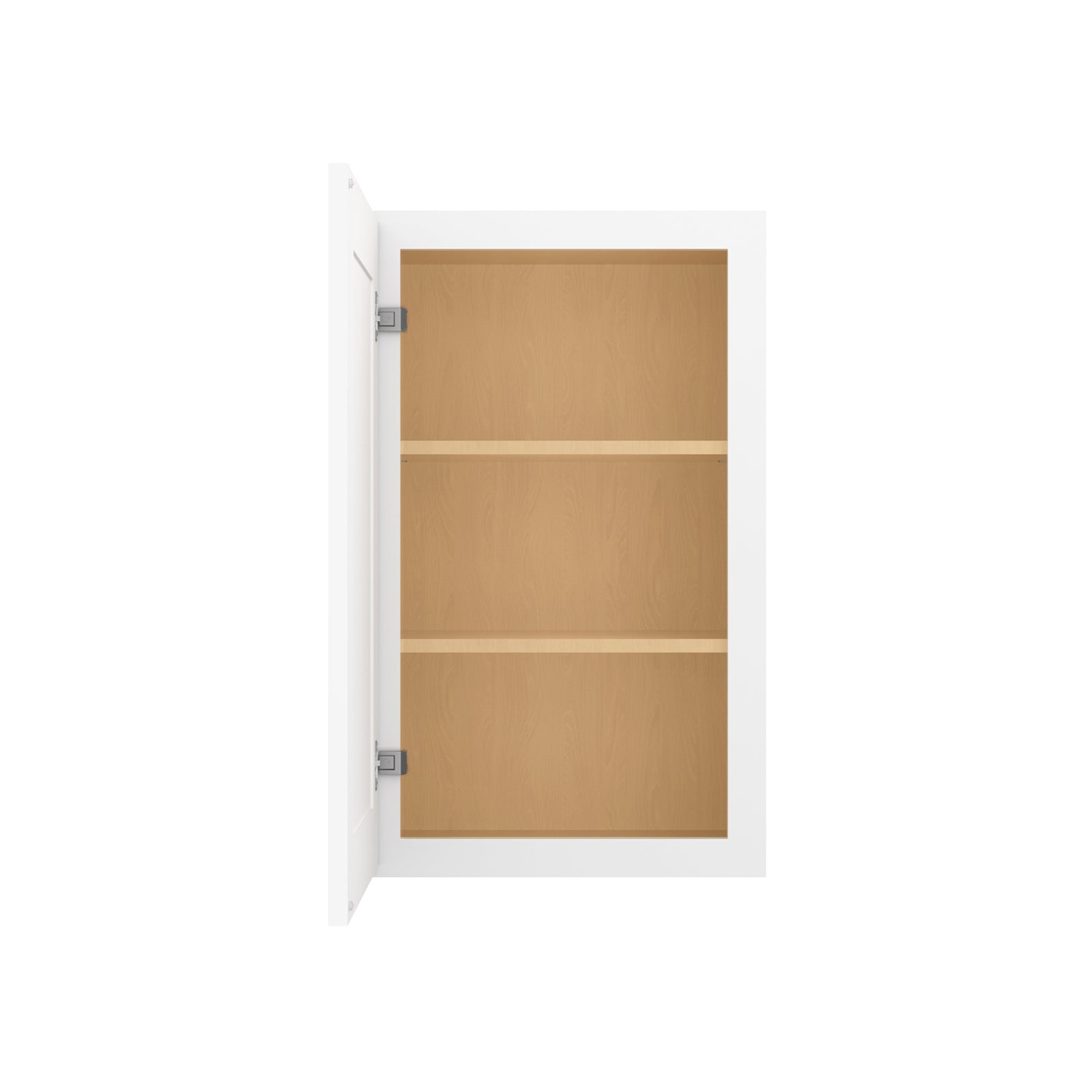 HOMLUX Easy-DIY 21-in W x 12-in D x 42-in H in Shaker White Ready to Assemble Wall Kitchen Cabinet 1 Door-3 Shelves