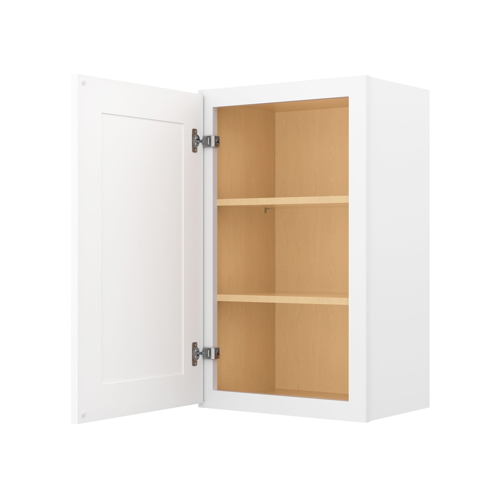 HOMLUX Easy-DIY 21-in W x 12-in D x 42-in H in Shaker White Ready to Assemble Wall Kitchen Cabinet 1 Door-3 Shelves