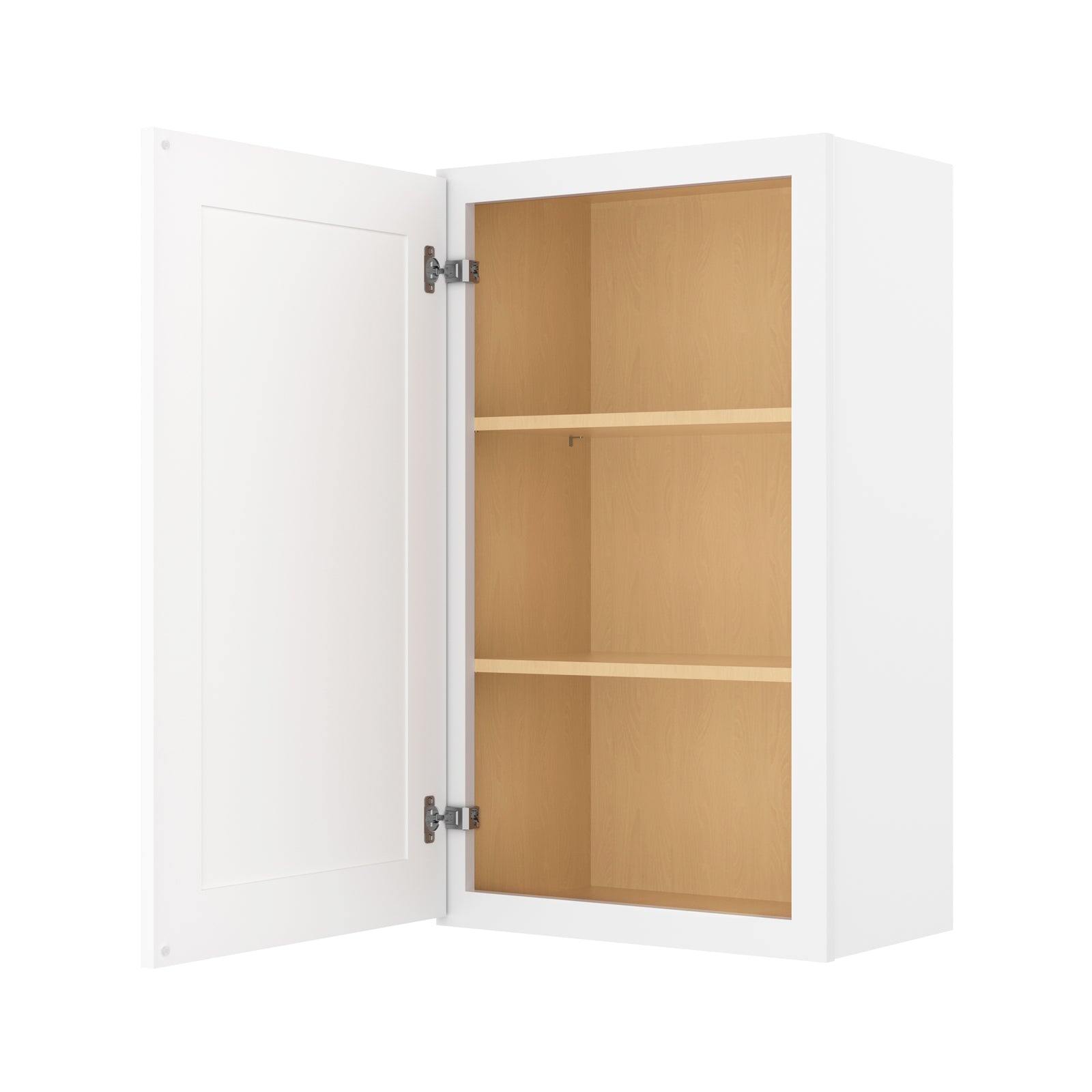 HOMLUX Easy-DIY 21-in W x 12-in D x 42-in H in Shaker White Ready to Assemble Wall Kitchen Cabinet 1 Door-3 Shelves