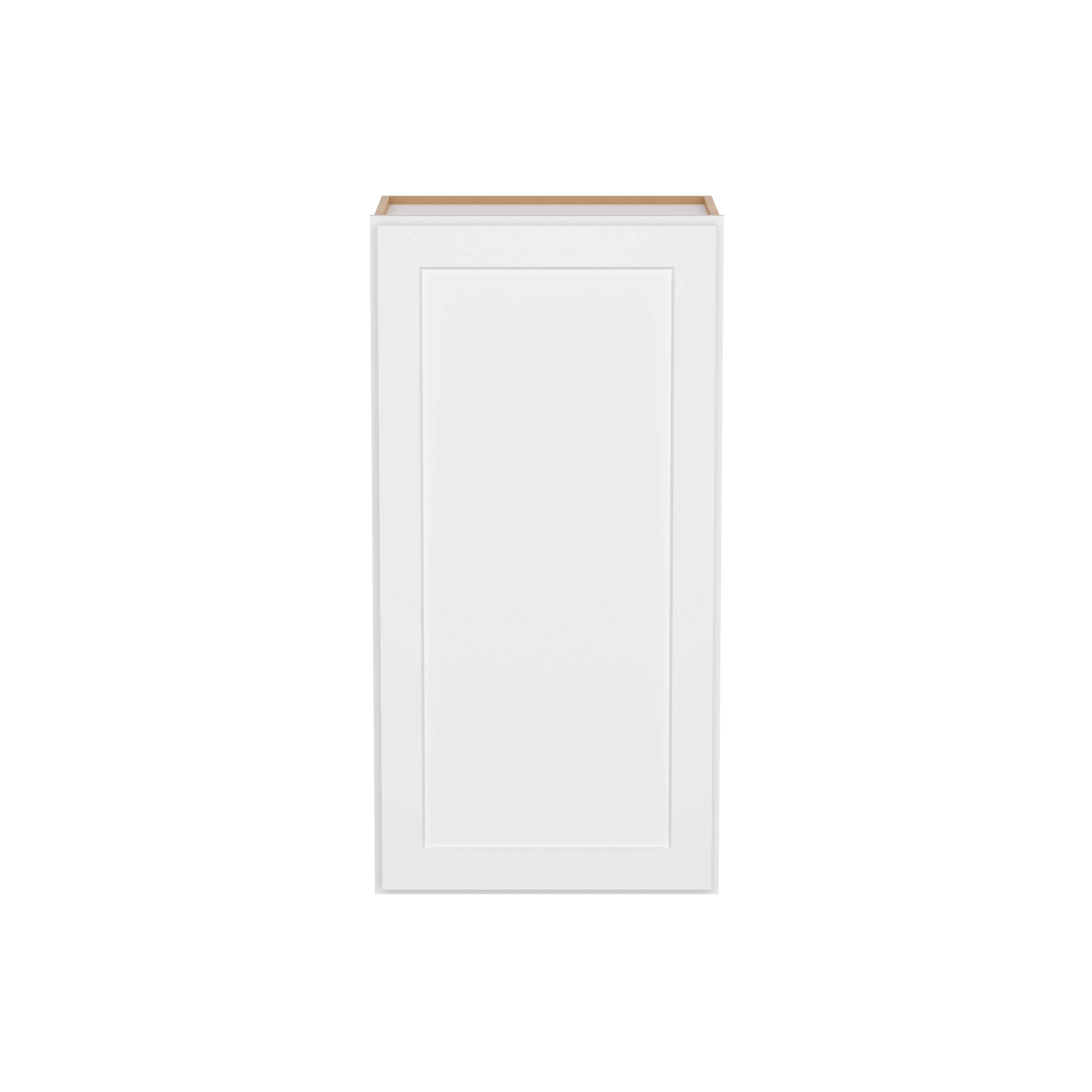 HOMLUX Easy-DIY 21-in W x 12-in D x 42-in H in Shaker White Ready to Assemble Wall Kitchen Cabinet 1 Door-3 Shelves