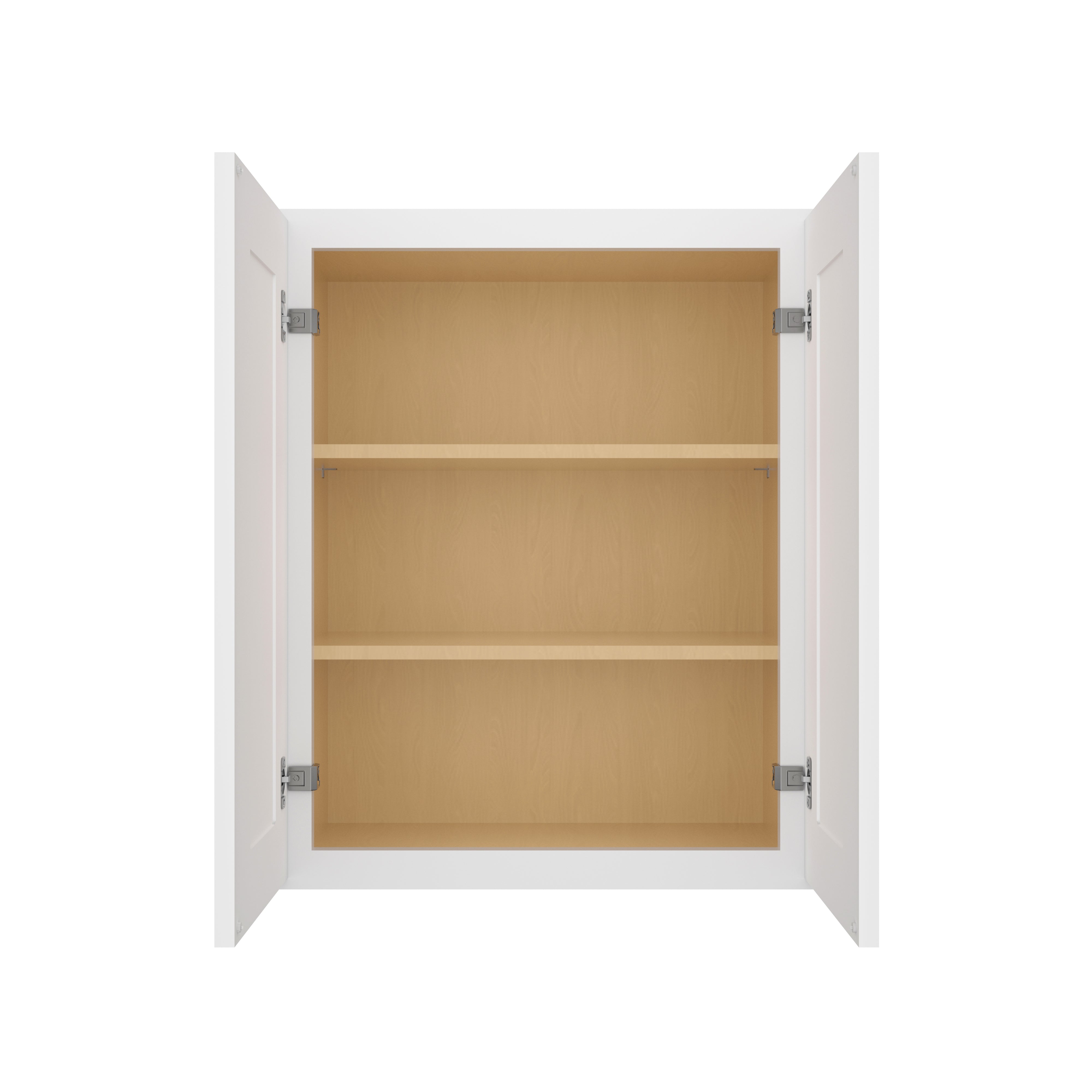 HOMLUX Easy-DIY 24-in W x 12-in D x 42-in H in Shaker White Ready to Assemble Wall Kitchen Cabinet