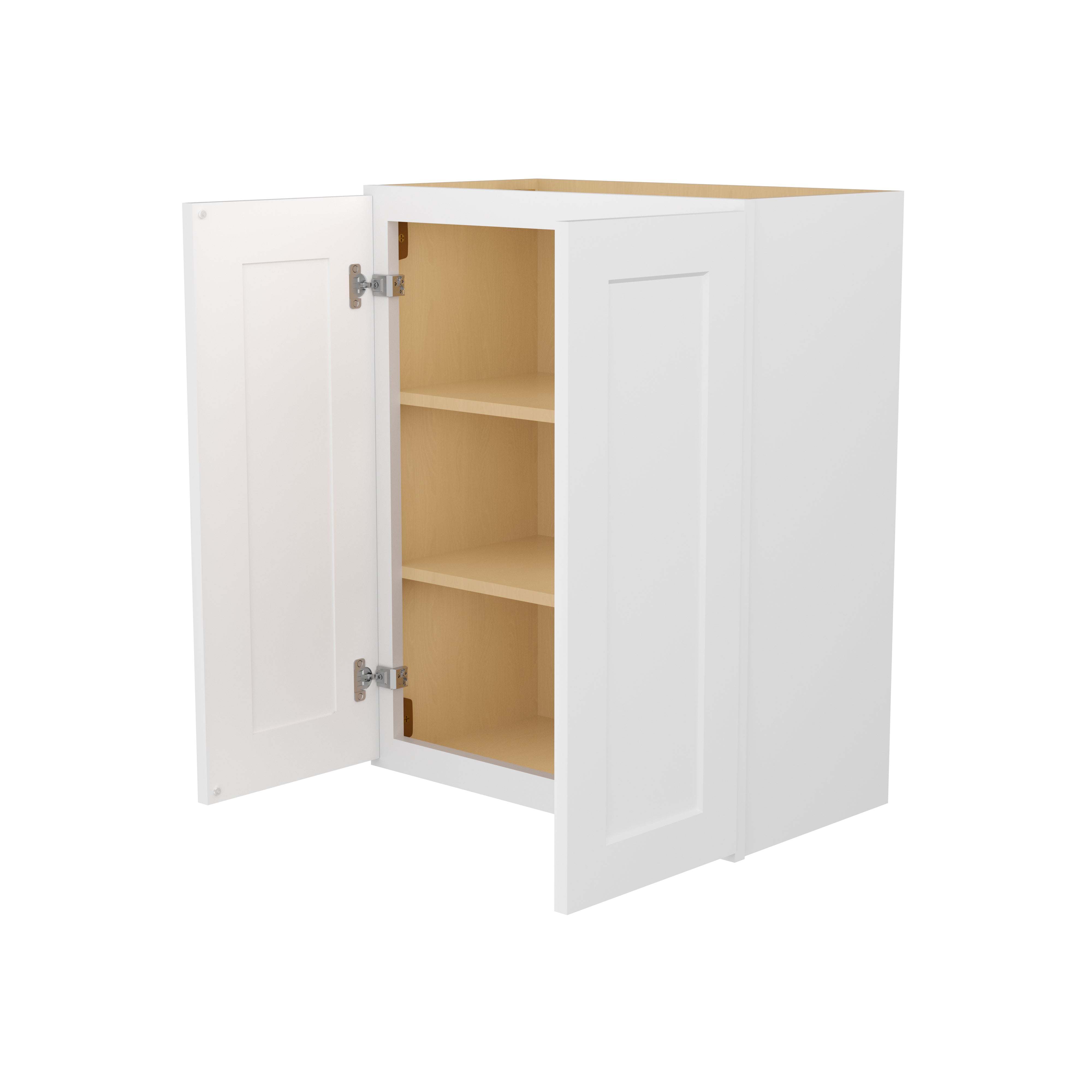 HOMLUX Easy-DIY 24-in W x 12-in D x 42-in H in Shaker White Ready to Assemble Wall Kitchen Cabinet